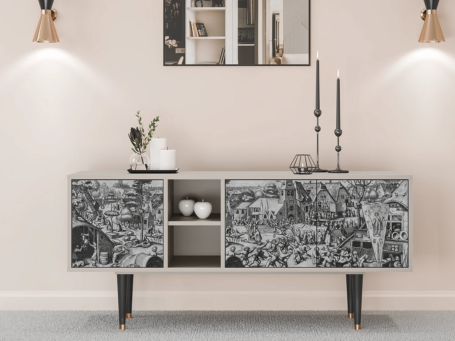 TV-Möbel - 150х69х41 cm - T5 - The Festival of Saint, Sand