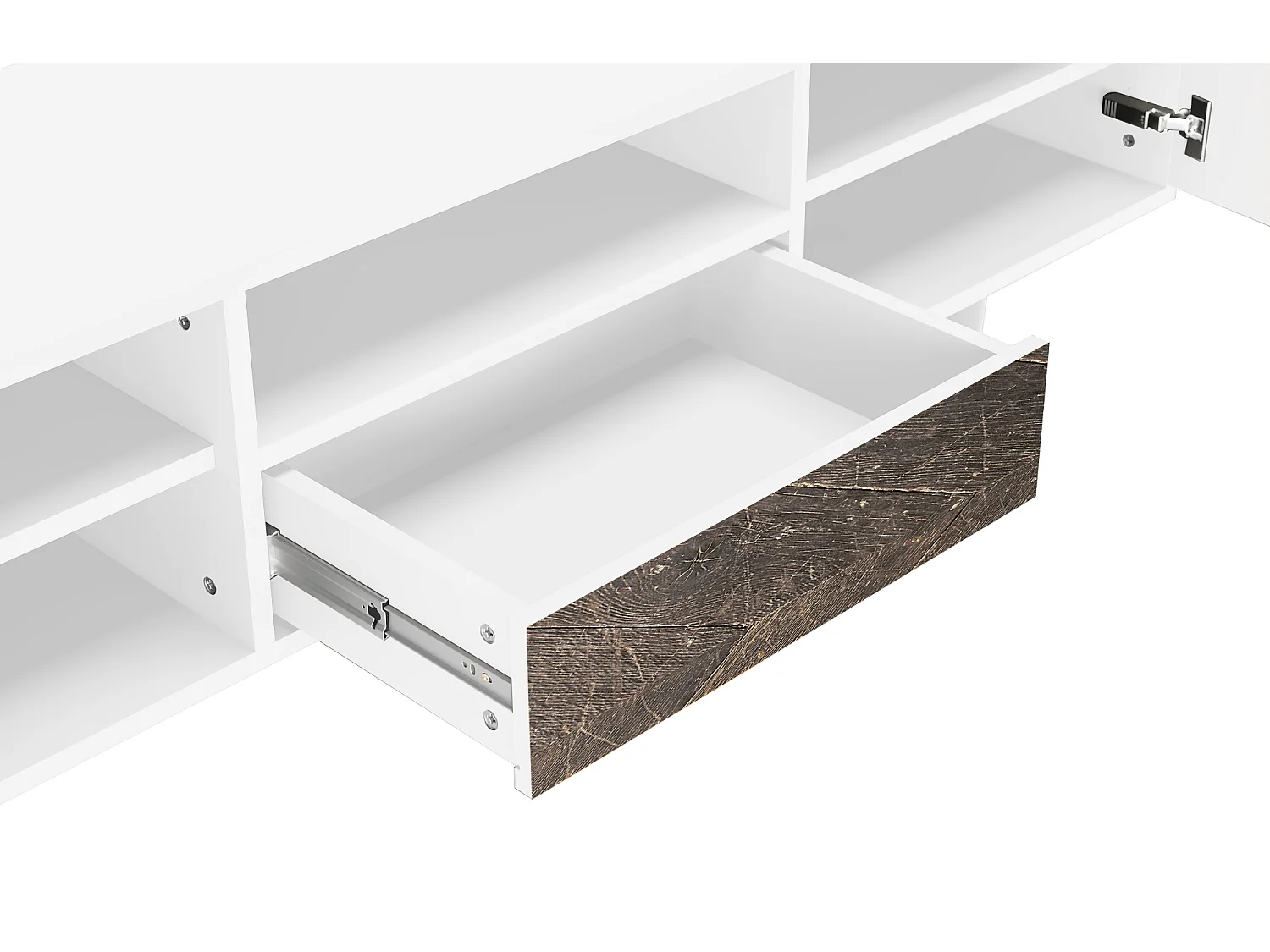 Meuble TV - 170х59х41 cm - T6 - Wise Tree, Blanc