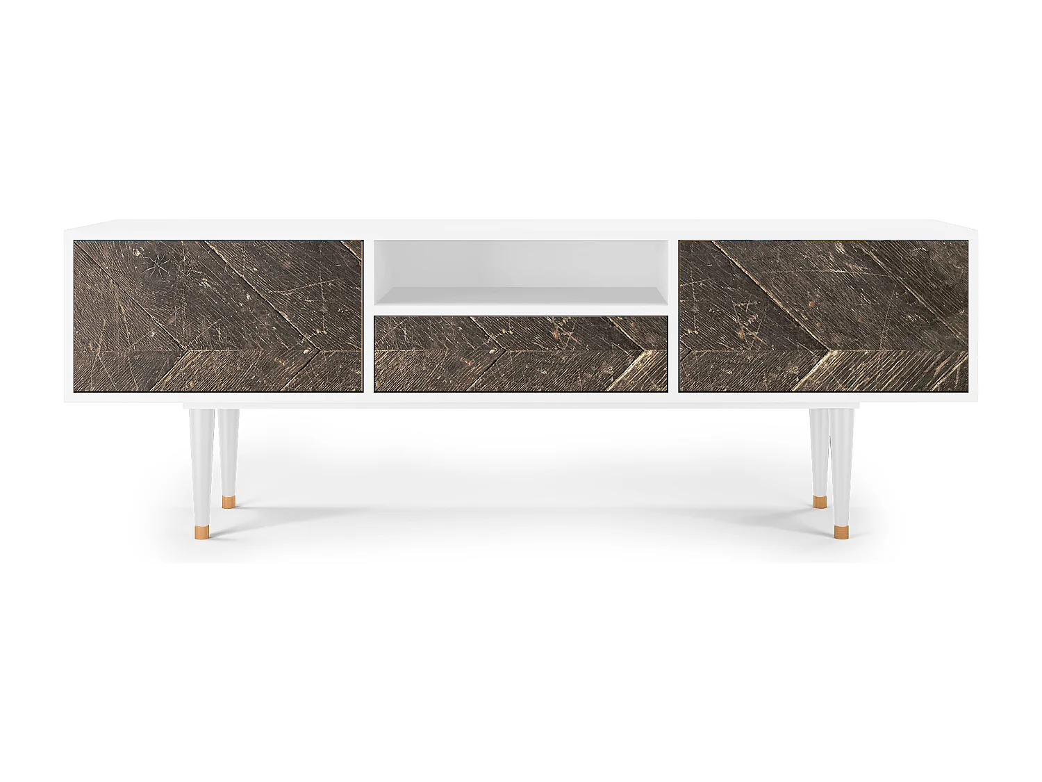 Mueble de TV - 170х59х41 cm - T6 - Wise Tree, Blanco