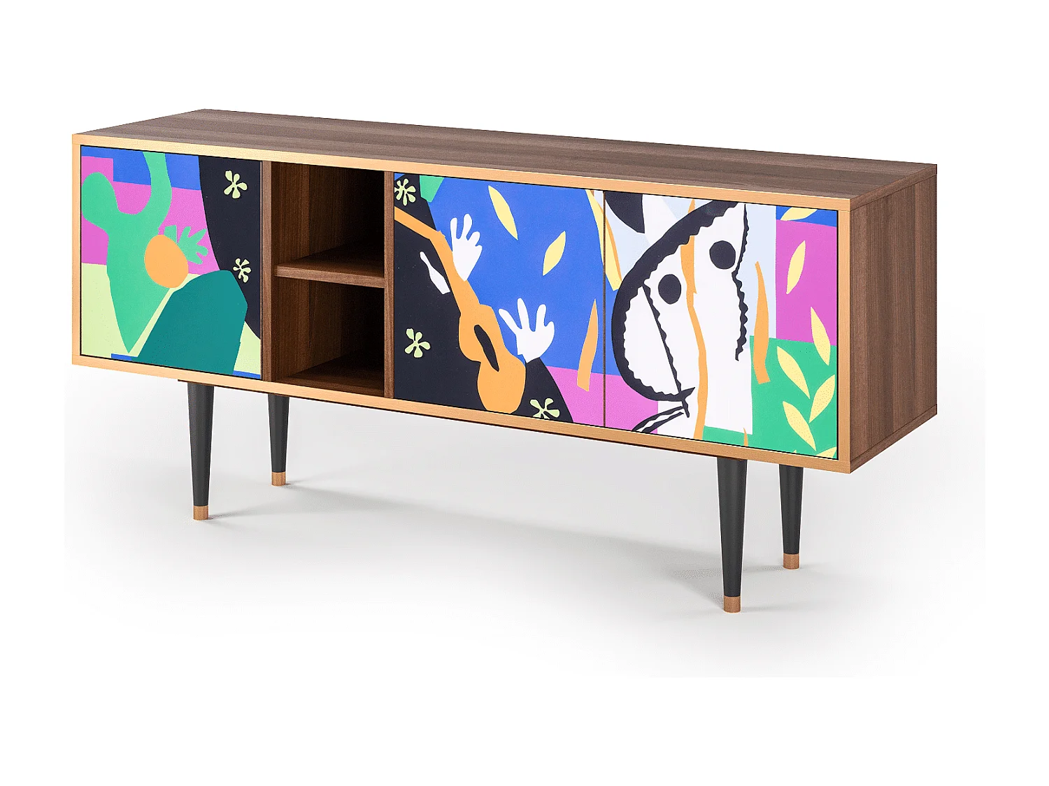 TV-meubel - 150х69х41 cm - T5 - La Tristesse du Roi, Walnoot