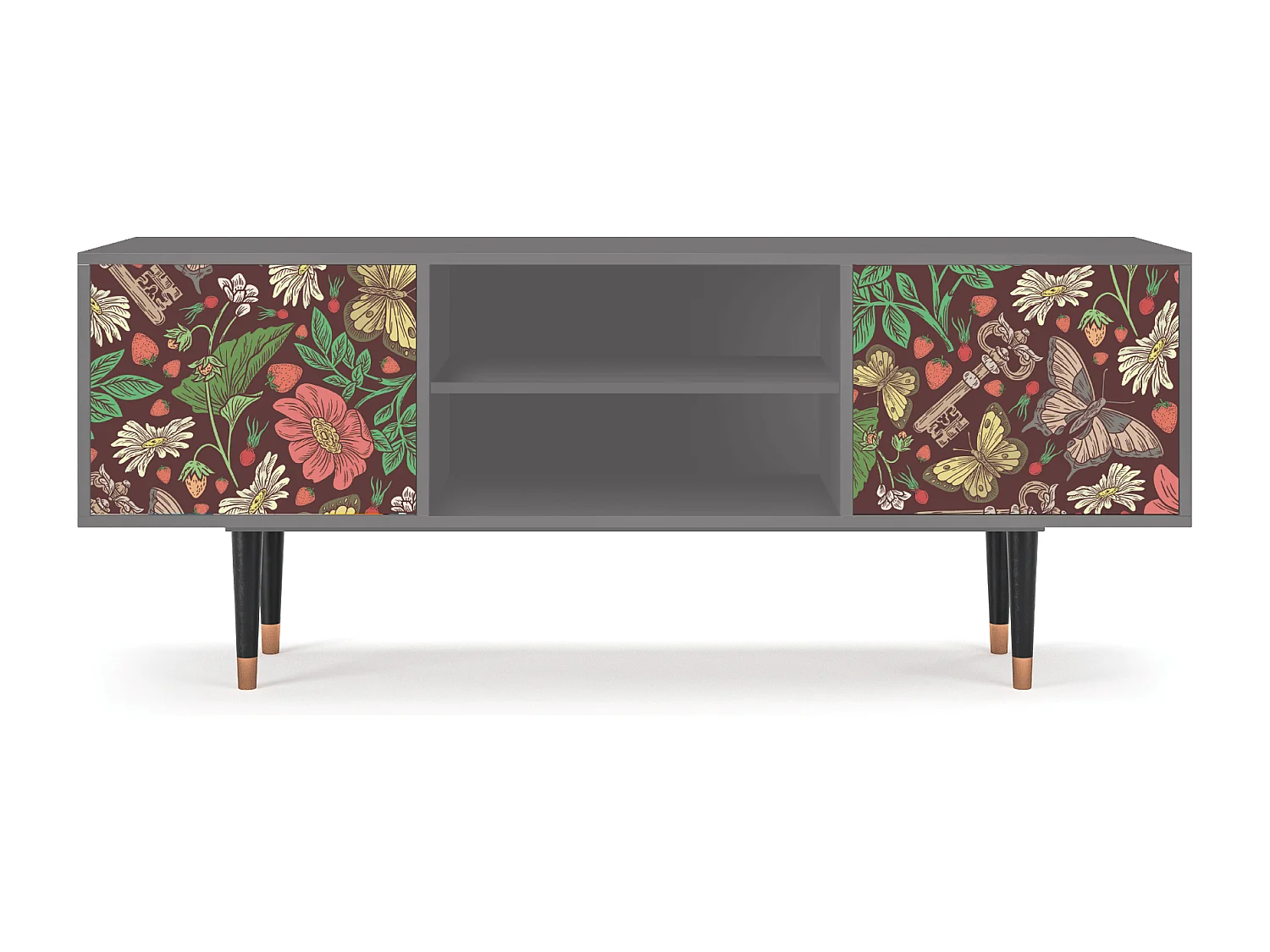 Mobile TV - 170х69х48 cm - T2 - Alice in Wonderland, Grigio