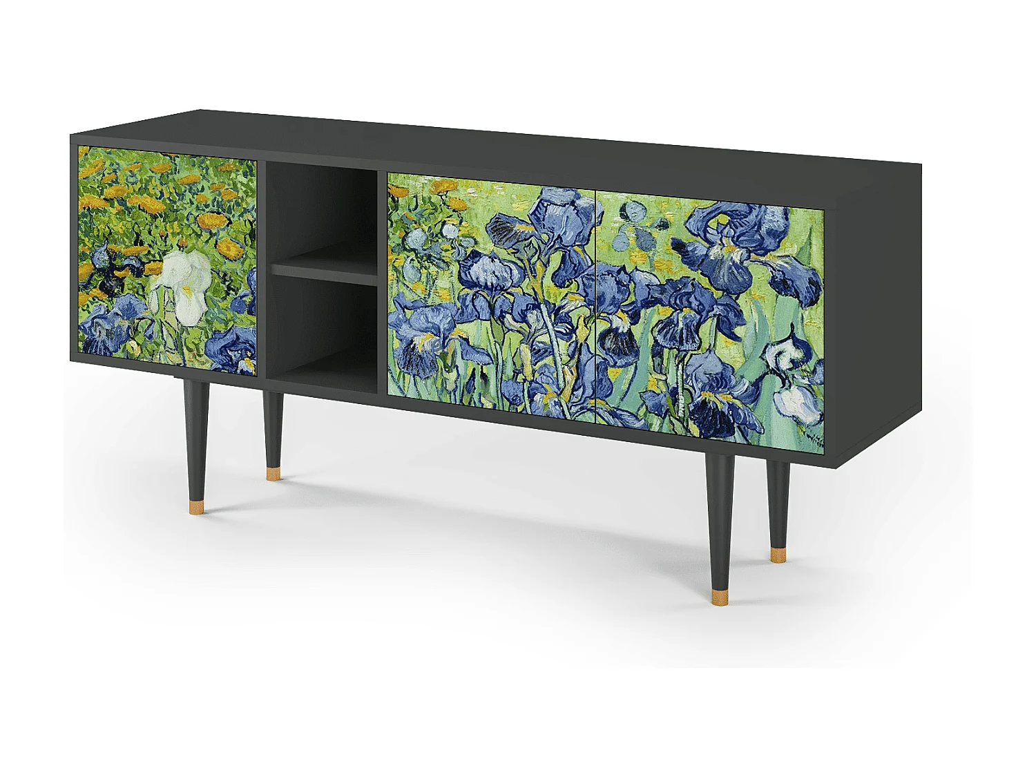 Mobile TV - 150х69х41 cm - T5 - Irises , Antracite