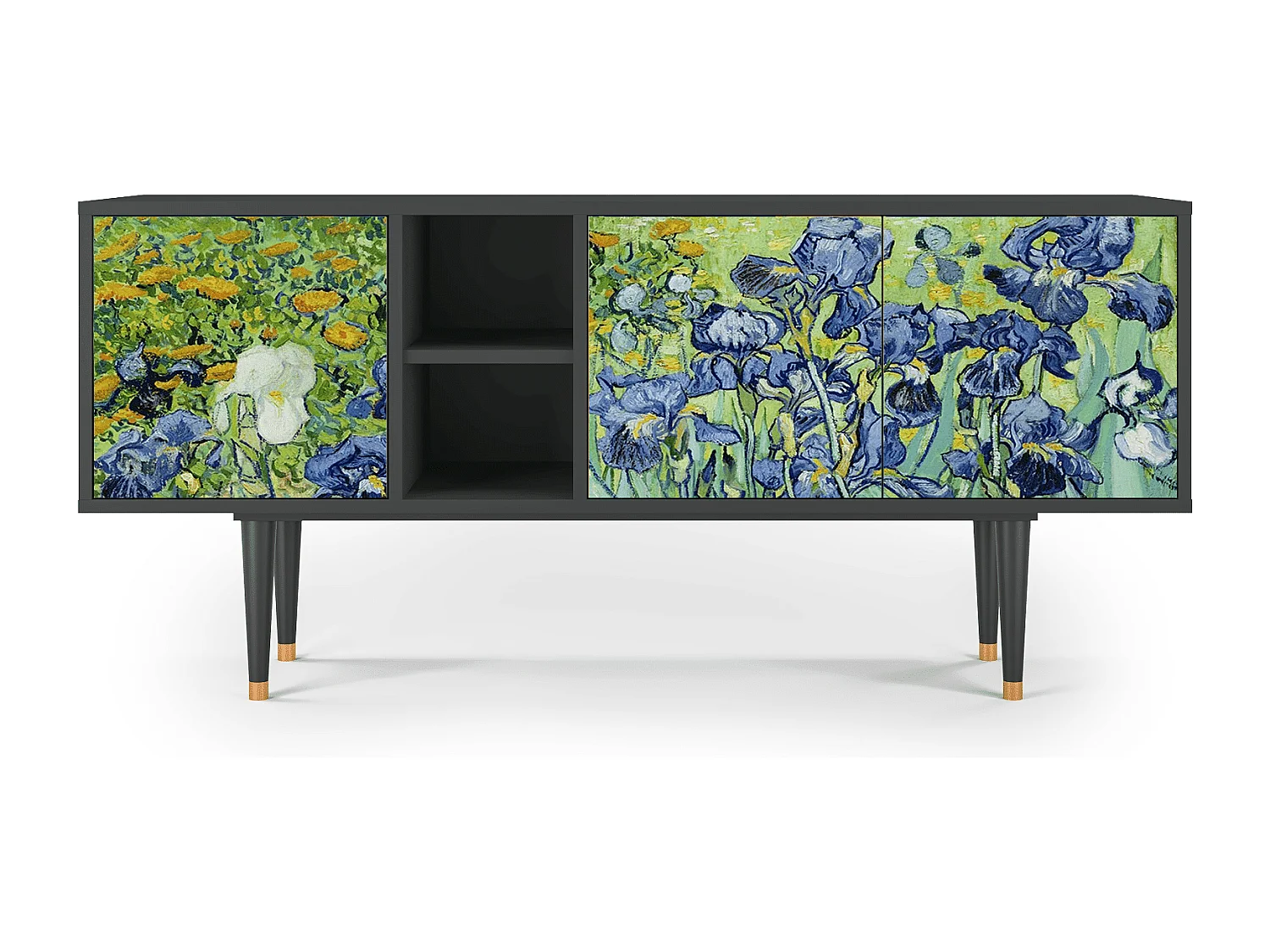 Mobile TV - 150х69х41 cm - T5 - Irises , Antracite