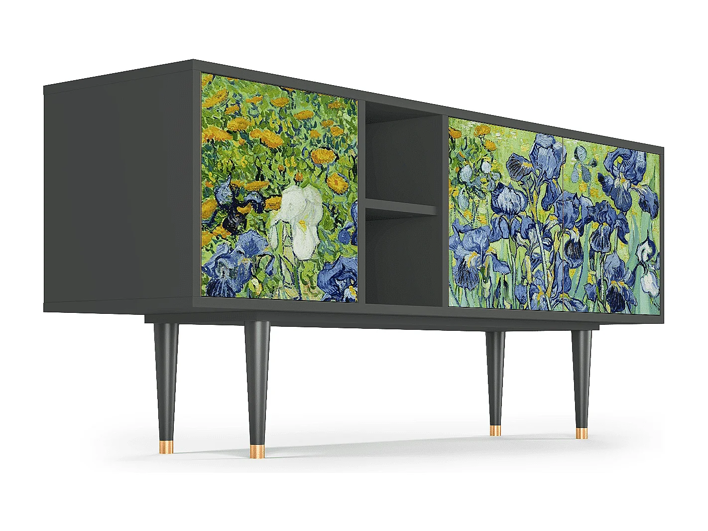 Mobile TV - 150х69х41 cm - T5 - Irises , Antracite