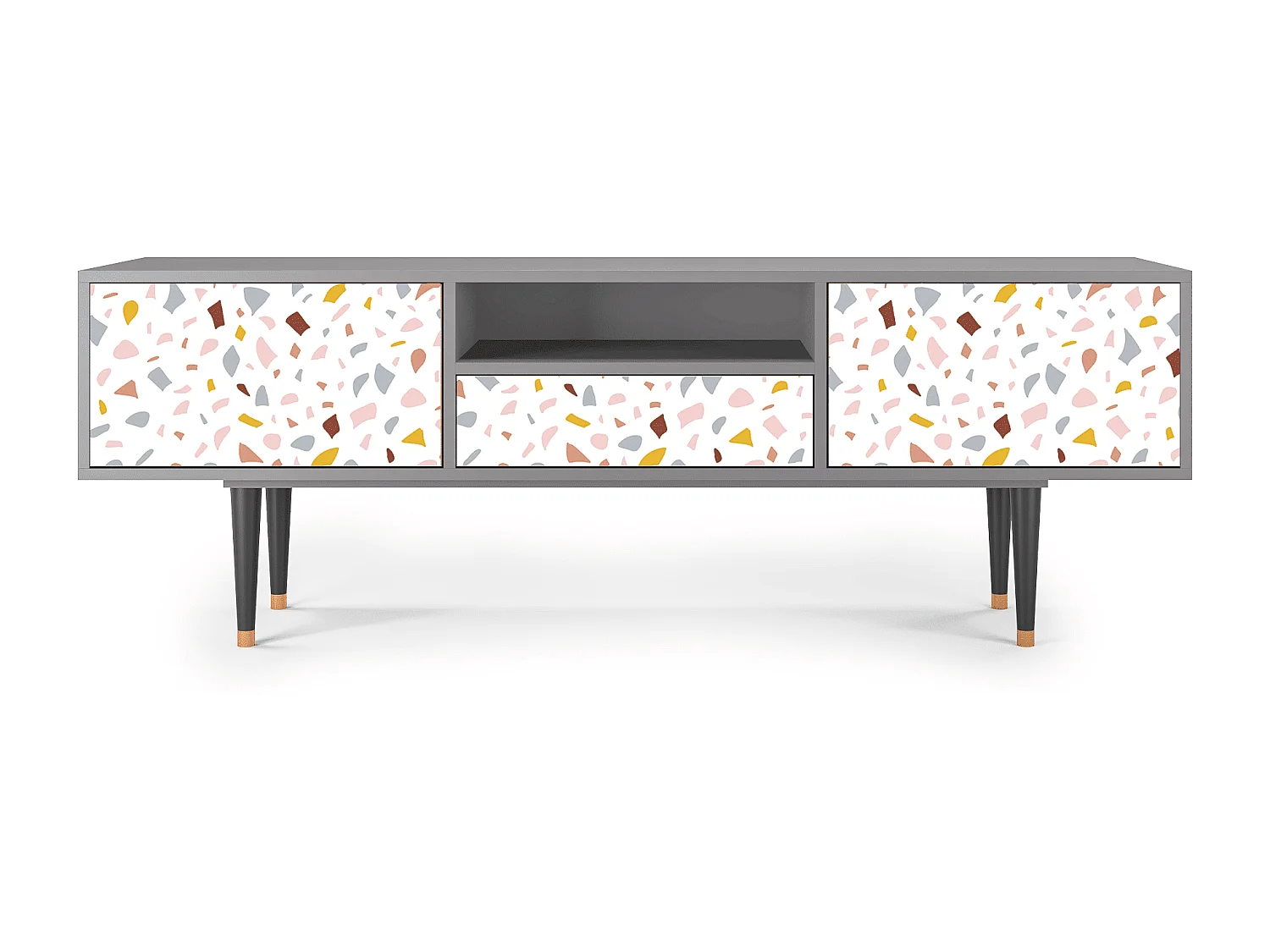 Mueble de TV - 170х59х41 cm - T6 - Marmelade Cheese, Gris