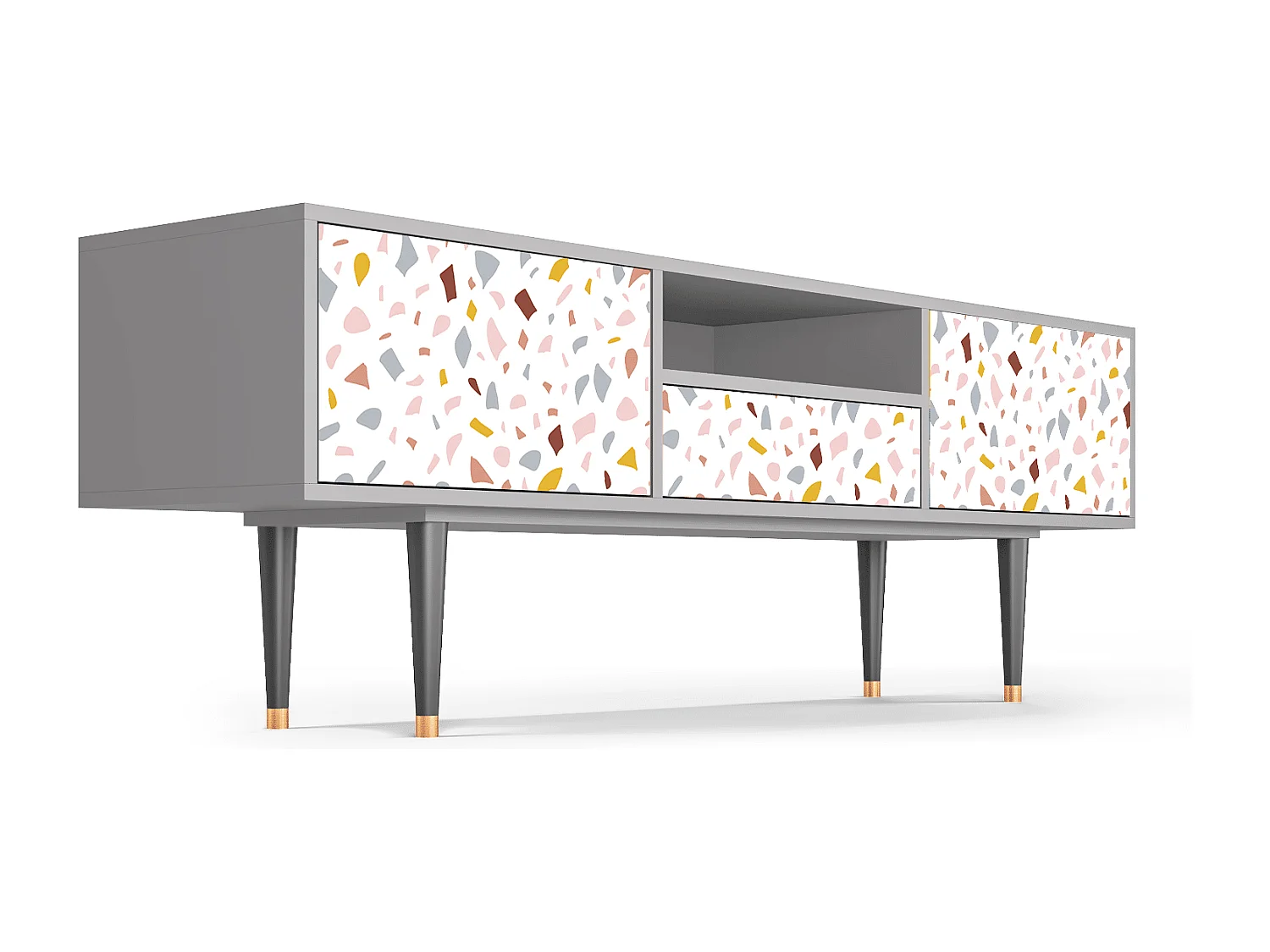 Meuble TV - 170х59х41 cm - T6 - Marmelade Cheese, Gris