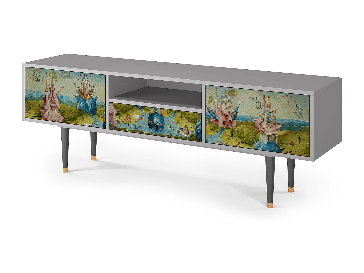Szafka RTV - 170х59х41 cm - T6 - The Garden 2 by Bosch, Szary