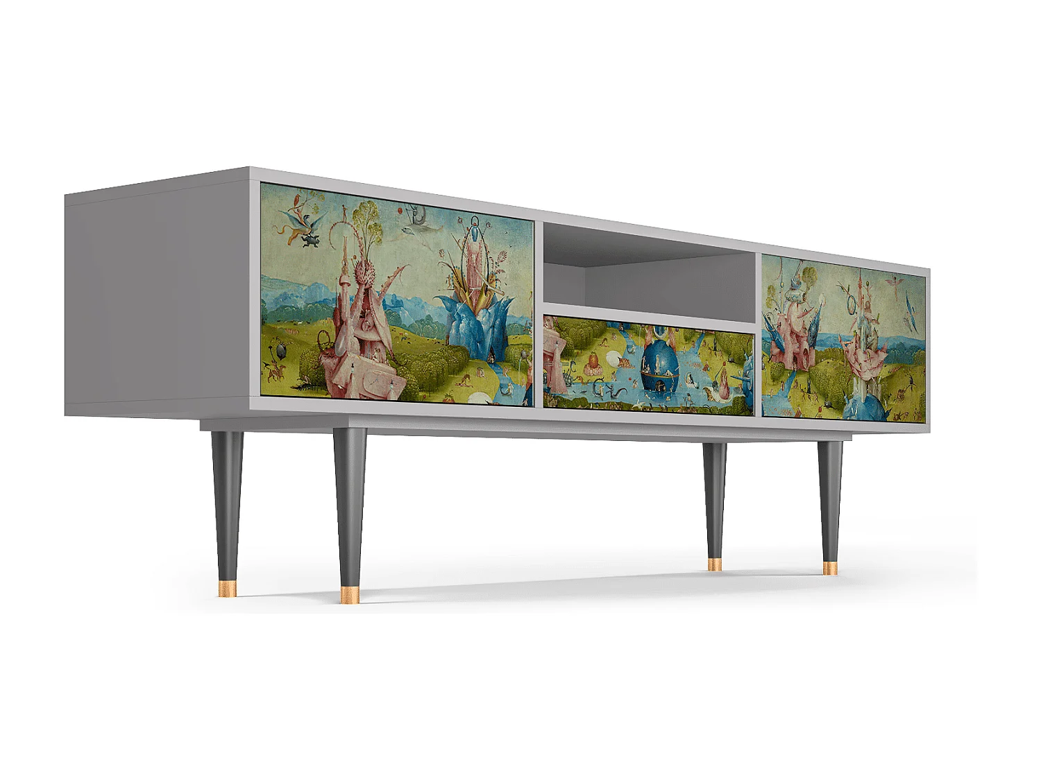Szafka RTV - 170х59х41 cm - T6 - The Garden 2 by Bosch, Szary