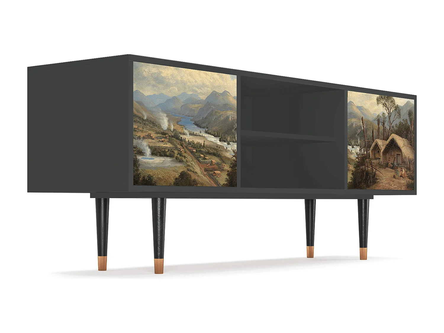 Meuble TV - 170х69х48 cm - T2 - View Across the Plains , Anthracite