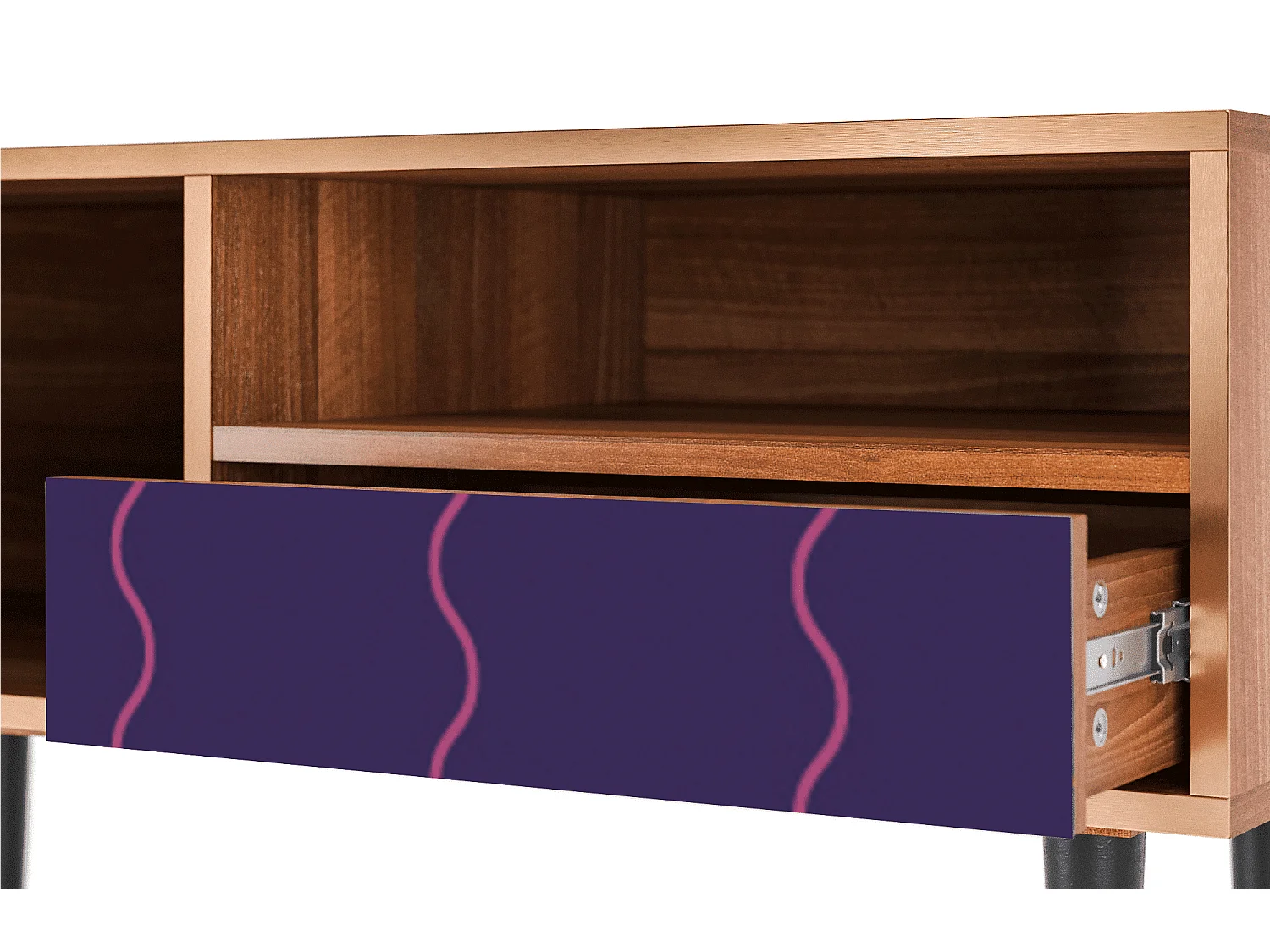 Meuble TV - 115х59х48 cm - T3 - Grape Maccaroni, Noyer