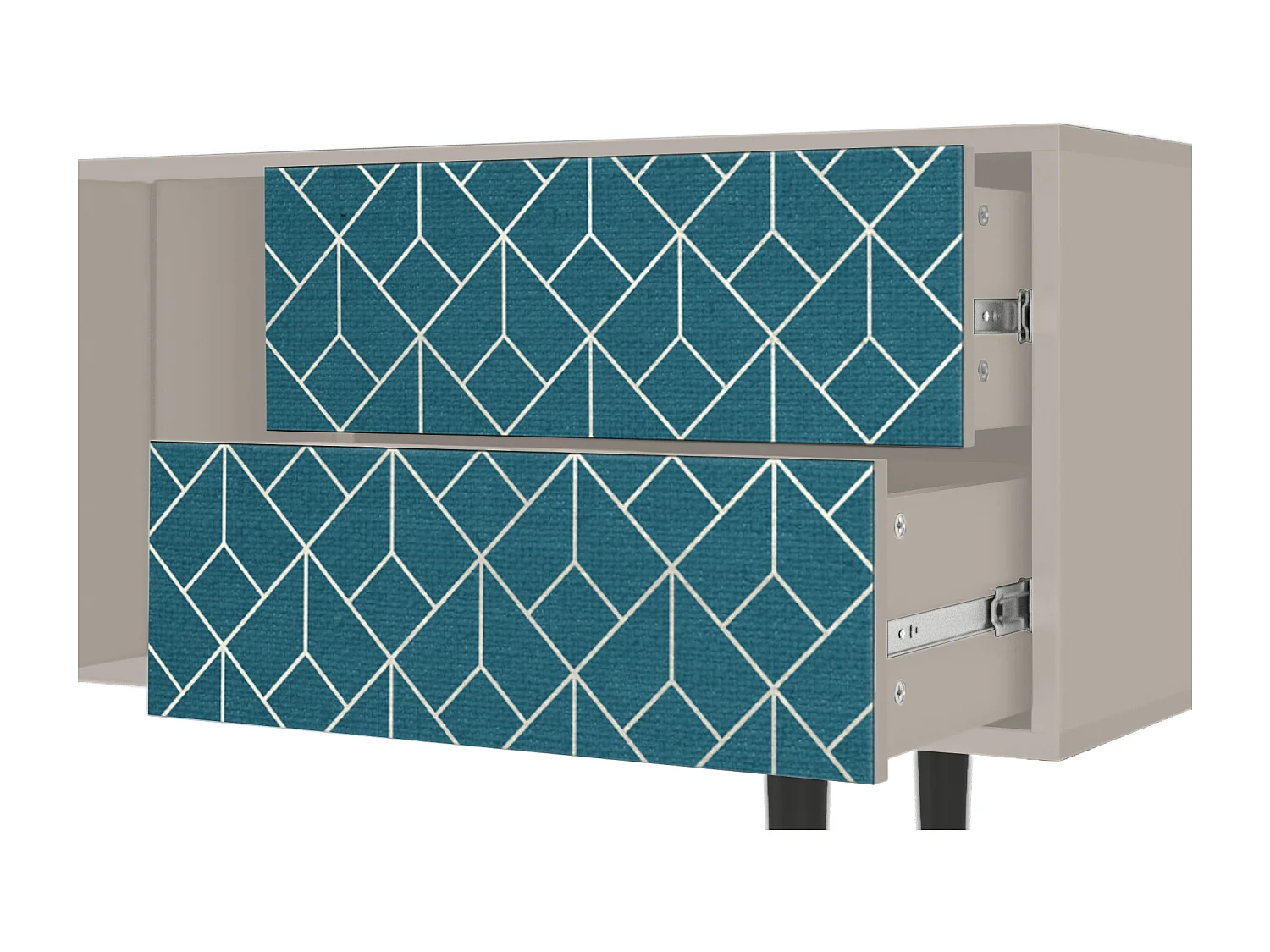 TV-meubel - 170х69х48 cm - T1 - Turquoise Geometry, Zand