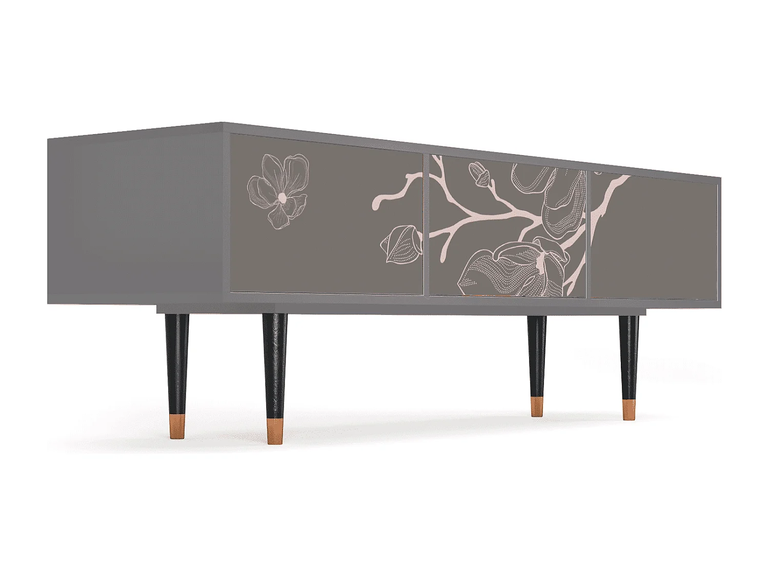 Meuble TV - 170х59х48 cm - T4 - Cherry Blossom, Gris