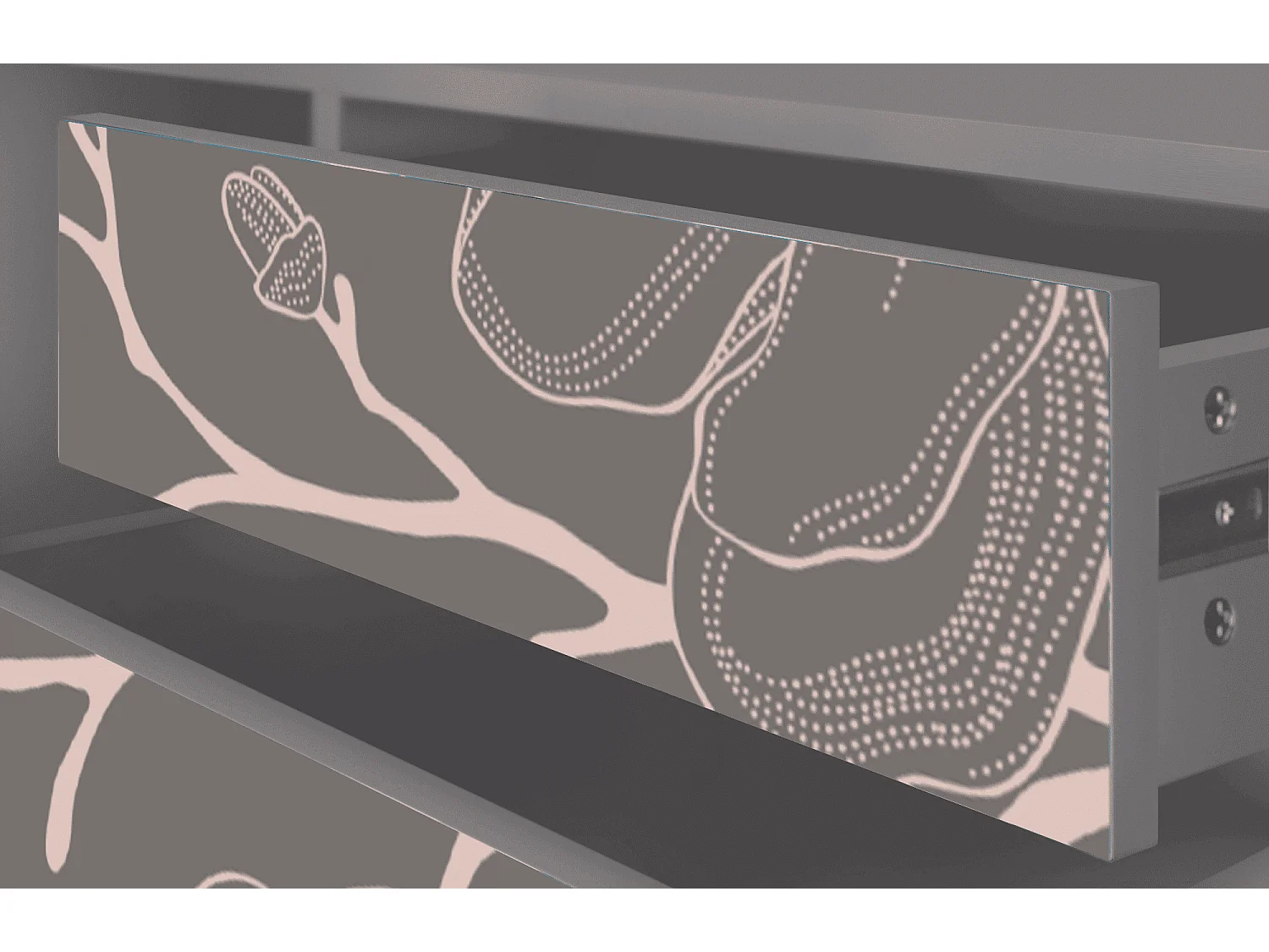 Meuble TV - 170х59х48 cm - T4 - Cherry Blossom, Gris