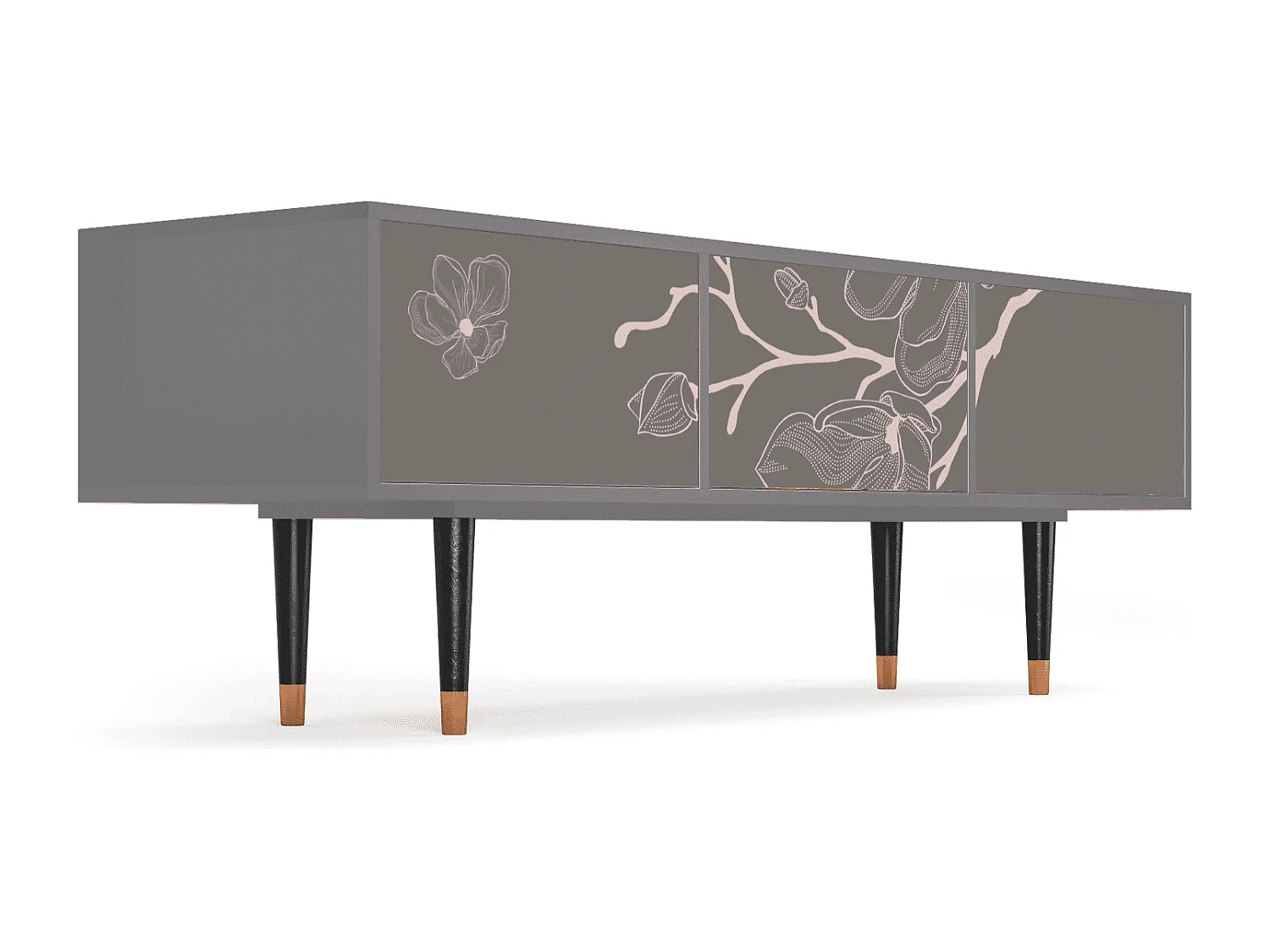 Meuble TV - 170х59х48 cm - T4 - Cherry Blossom, Gris