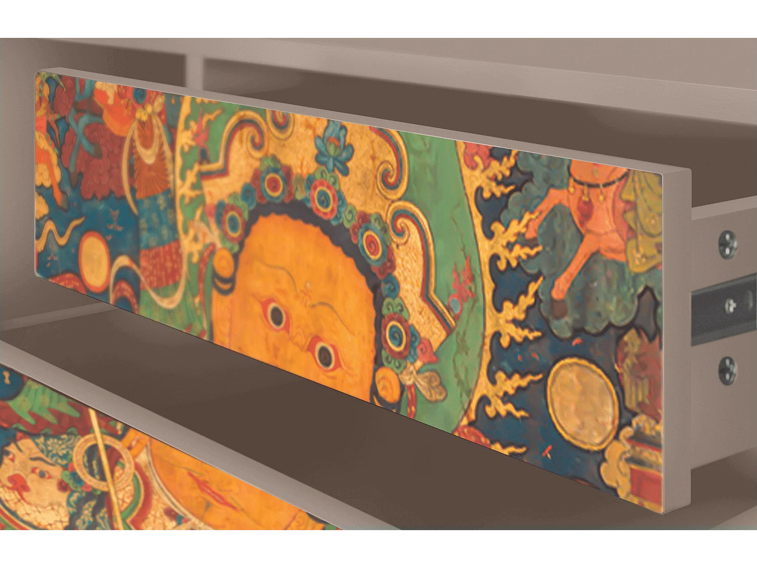 Szafka RTV - 170х59х48 cm - T4 - God by Vaisravana , Latte