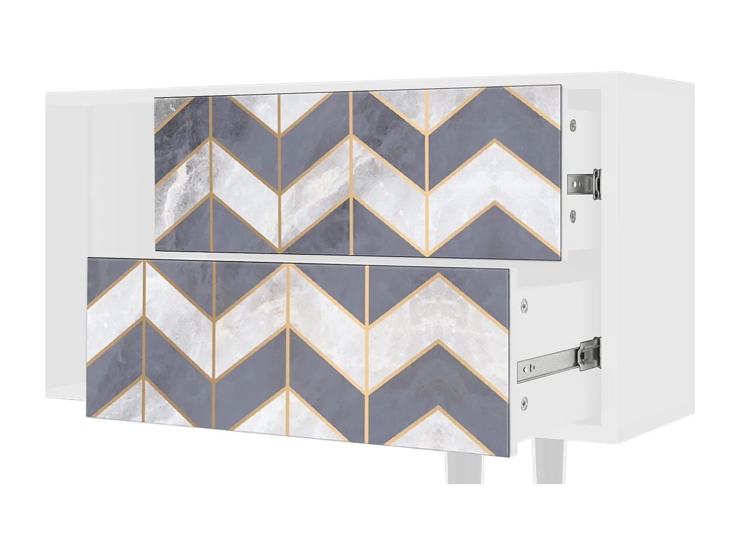 Meuble TV - 170х69х48 cm - T1 - Ideal Harmony, Blanc