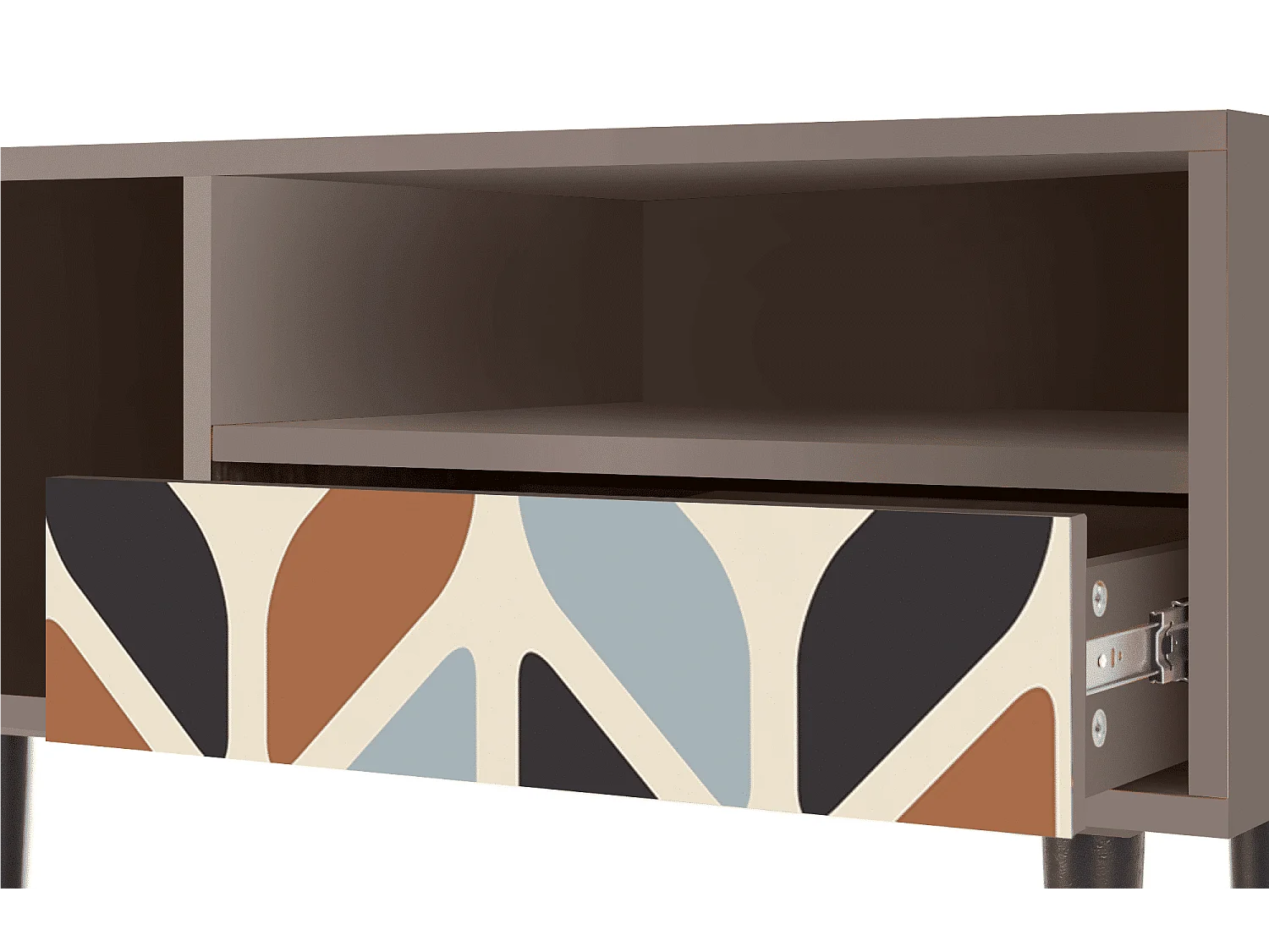 TV-meubel - 115х59х48 cm - T3 - Beige Laure, Latte