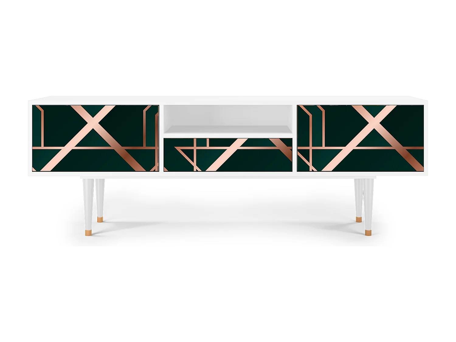 Meuble TV - 170х59х41 cm - T6 - Emerald Gatsby, Blanc