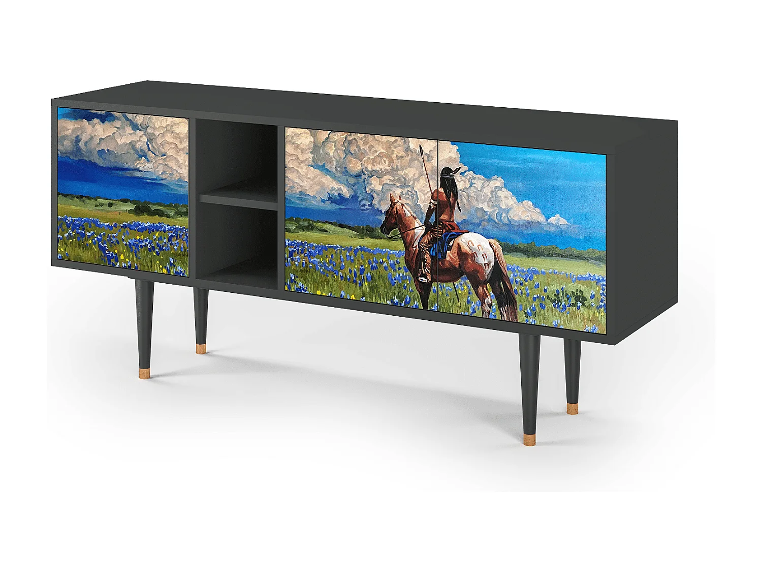 Meuble TV - 150х69х41 cm - T5 - Thunderheads by Dean, Anthracite