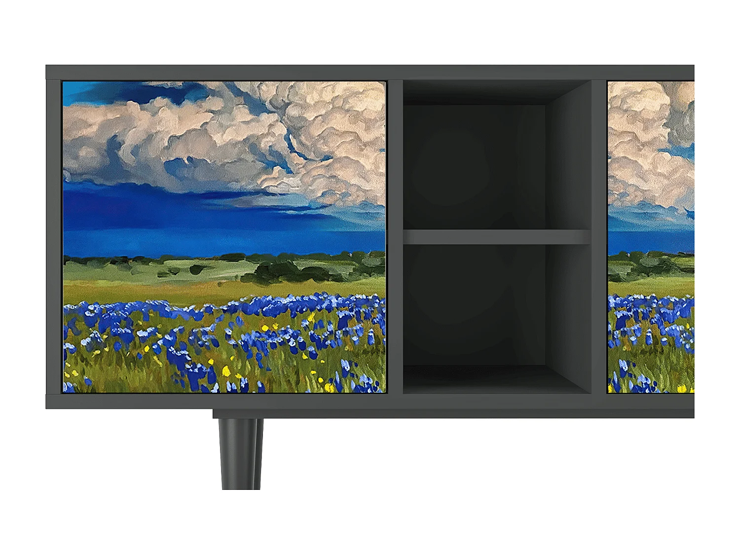 Meuble TV - 150х69х41 cm - T5 - Thunderheads by Dean, Anthracite