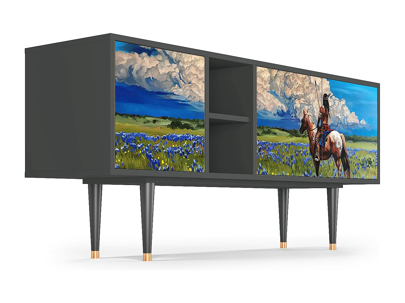 Meuble TV - 150х69х41 cm - T5 - Thunderheads by Dean, Anthracite