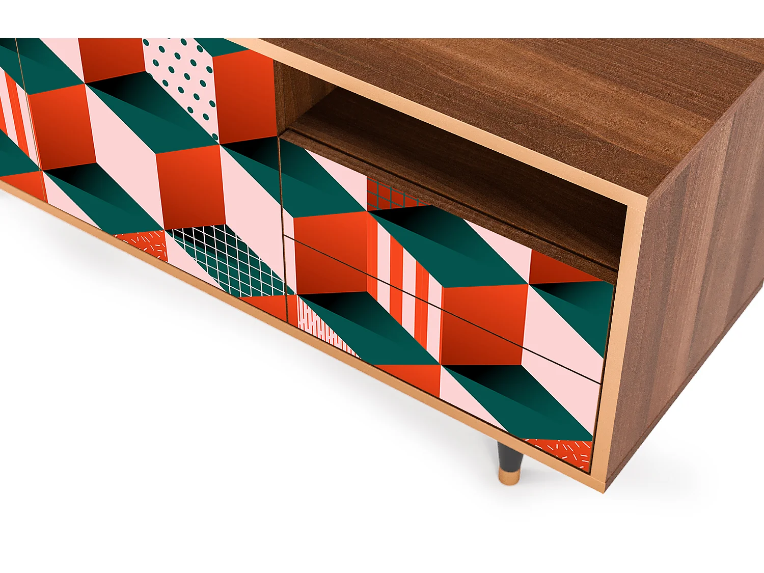 Mobile TV - 125х56х41 cm - T7 - Pepsi-Cola, Noce