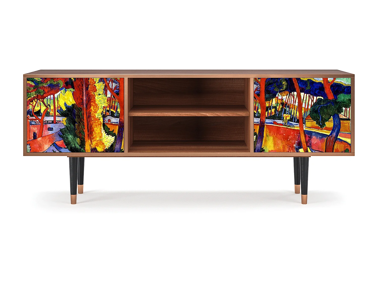 Mobile TV - 170х69х48 cm - T2 - The Turning Road, Noce