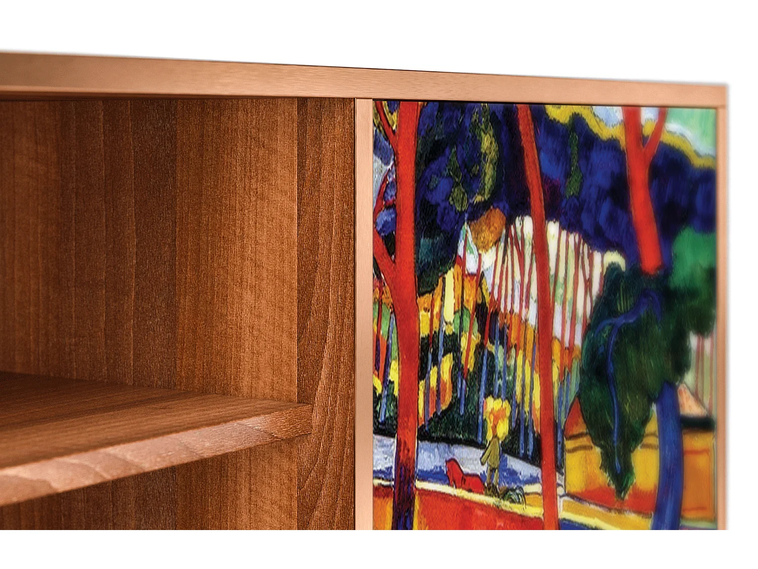 Mobile TV - 170х69х48 cm - T2 - The Turning Road, Noce