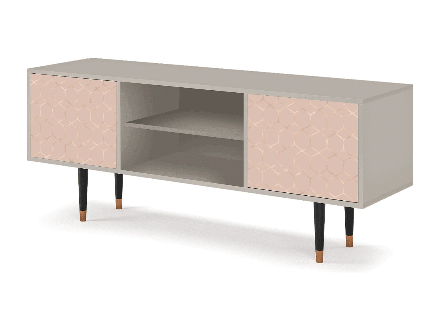 Meuble TV - 170х69х48 cm - T2 - Rose Honeycomb, Sable