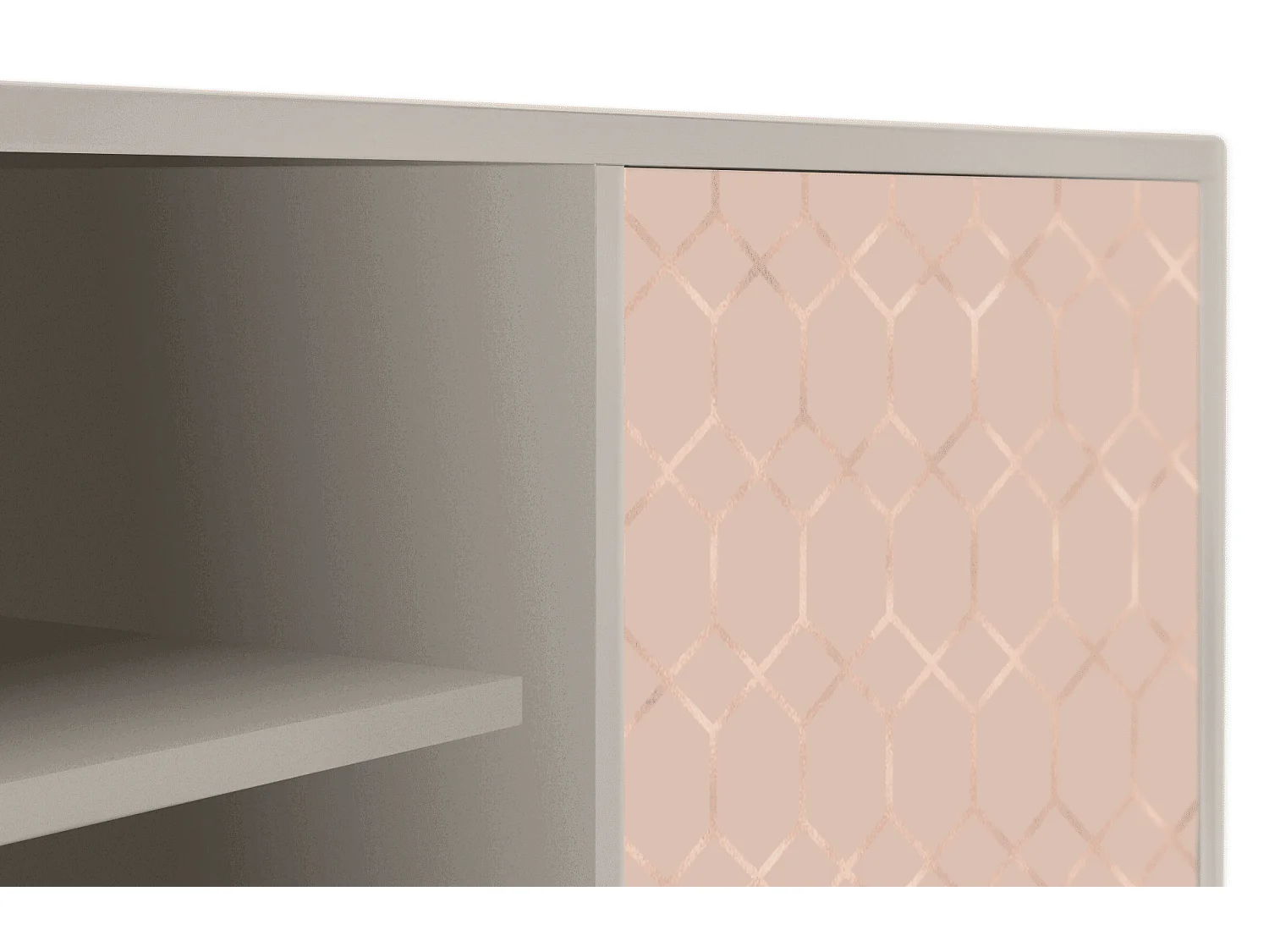 Mueble de TV - 170х69х48 cm - T2 - Rose Honeycomb, Arena