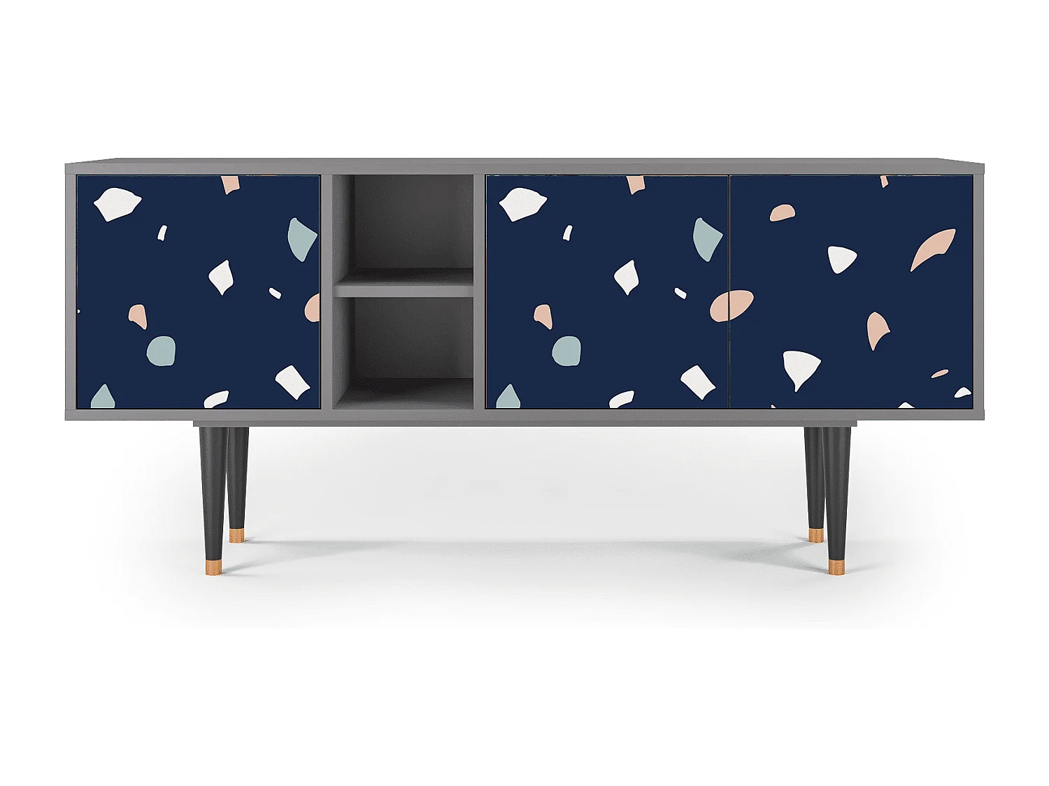 TV-meubel - 150х69х41 cm - T5 - Space Satellites, Grijs