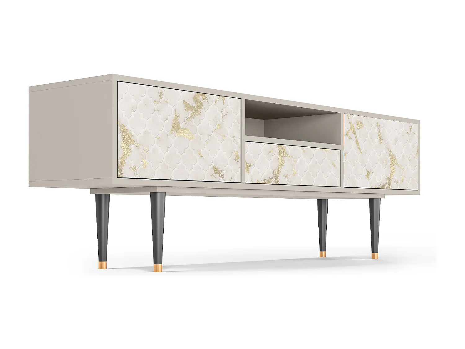 Mueble de TV - 170х59х41 cm - T6 - Sahara desert, Areia