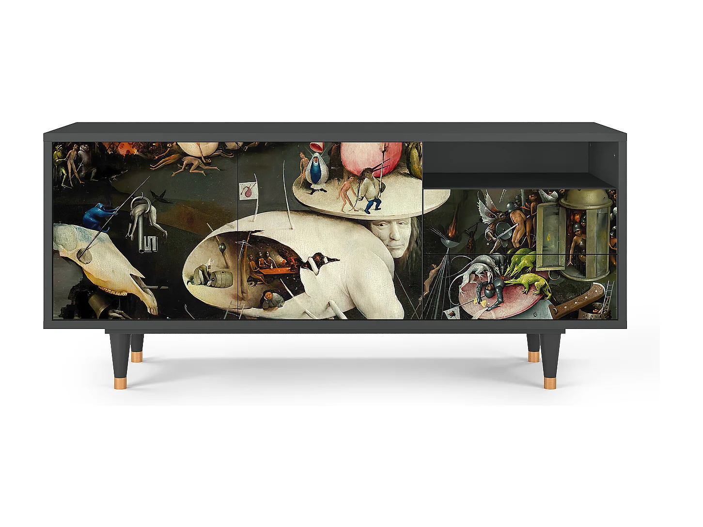 Meuble TV - 125х56х41 cm - T7 - The Garden 2, Anthracite