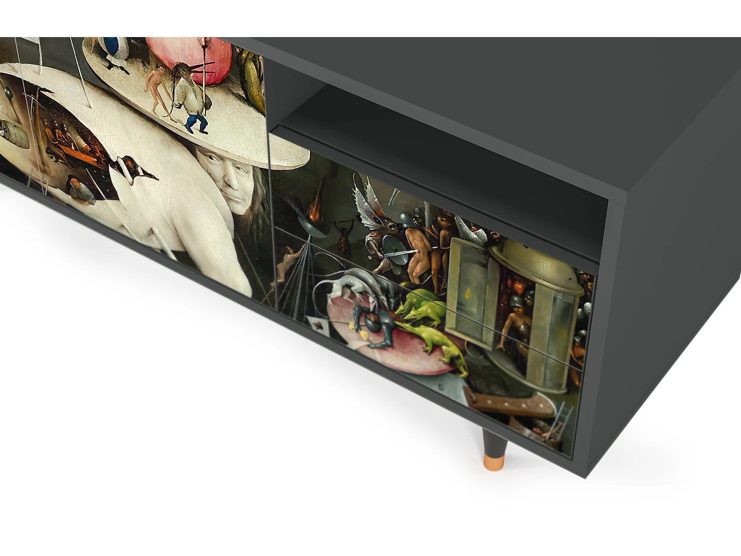 Meuble TV - 125х56х41 cm - T7 - The Garden 2, Anthracite