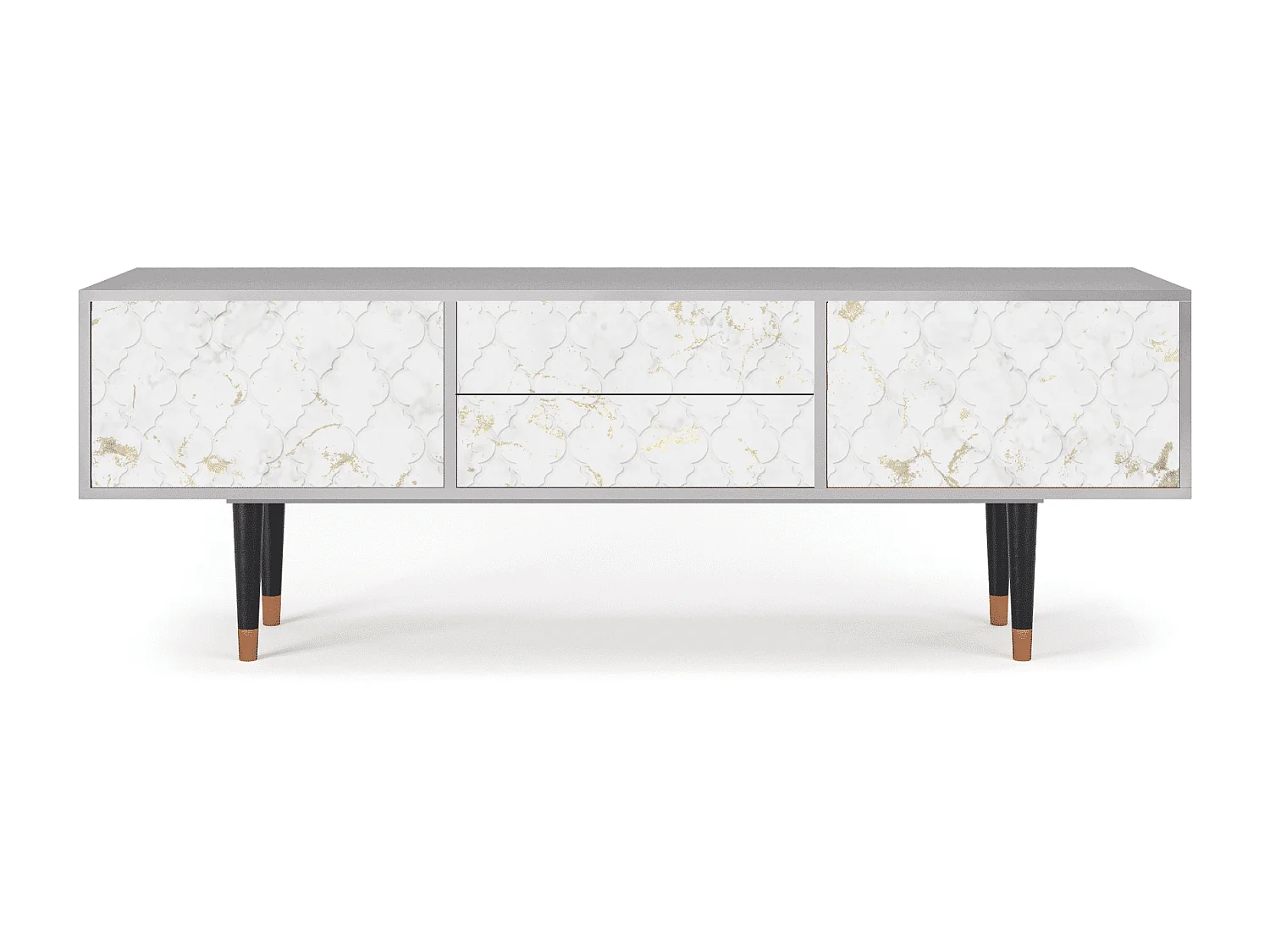 Meuble TV - 170х59х48 cm - T4 - Sweet Cotton, Gris