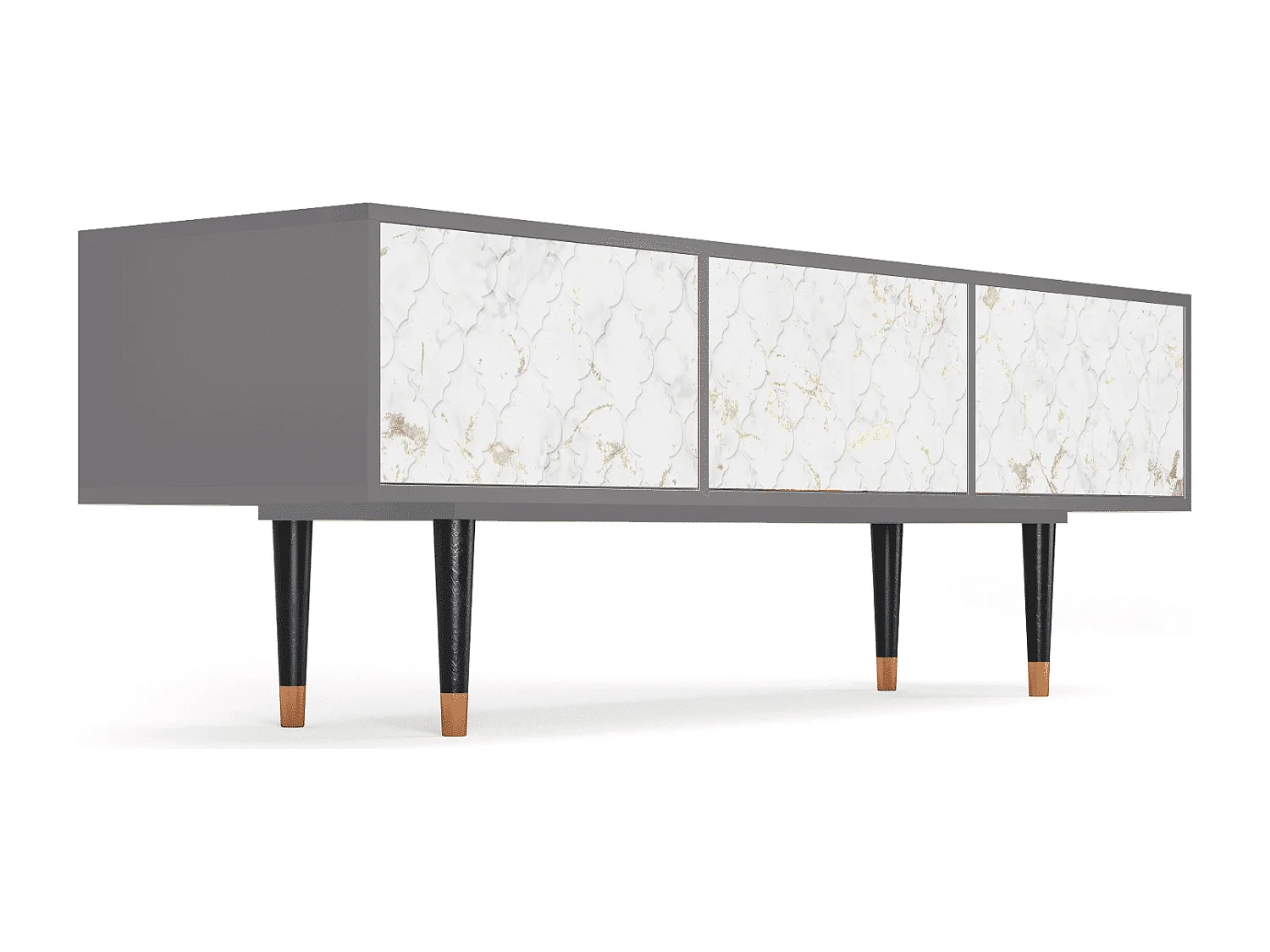 Meuble TV - 170х59х48 cm - T4 - Sweet Cotton, Gris