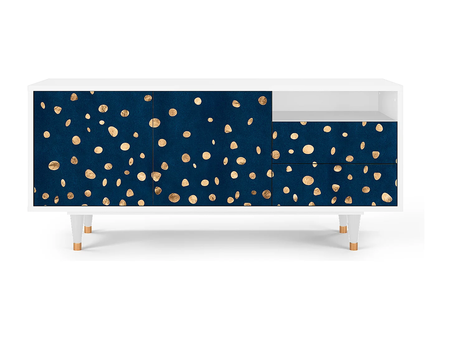 Mobile TV - 125х56х41 cm - T7 - Night Skies, Bianco