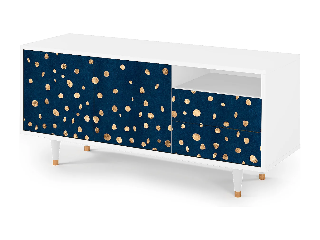 Mobile TV - 125х56х41 cm - T7 - Night Skies, Bianco