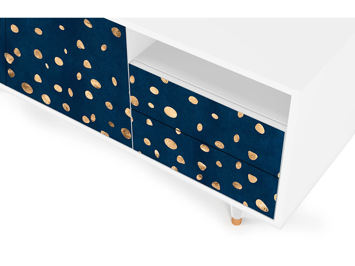 Mobile TV - 125х56х41 cm - T7 - Night Skies, Bianco