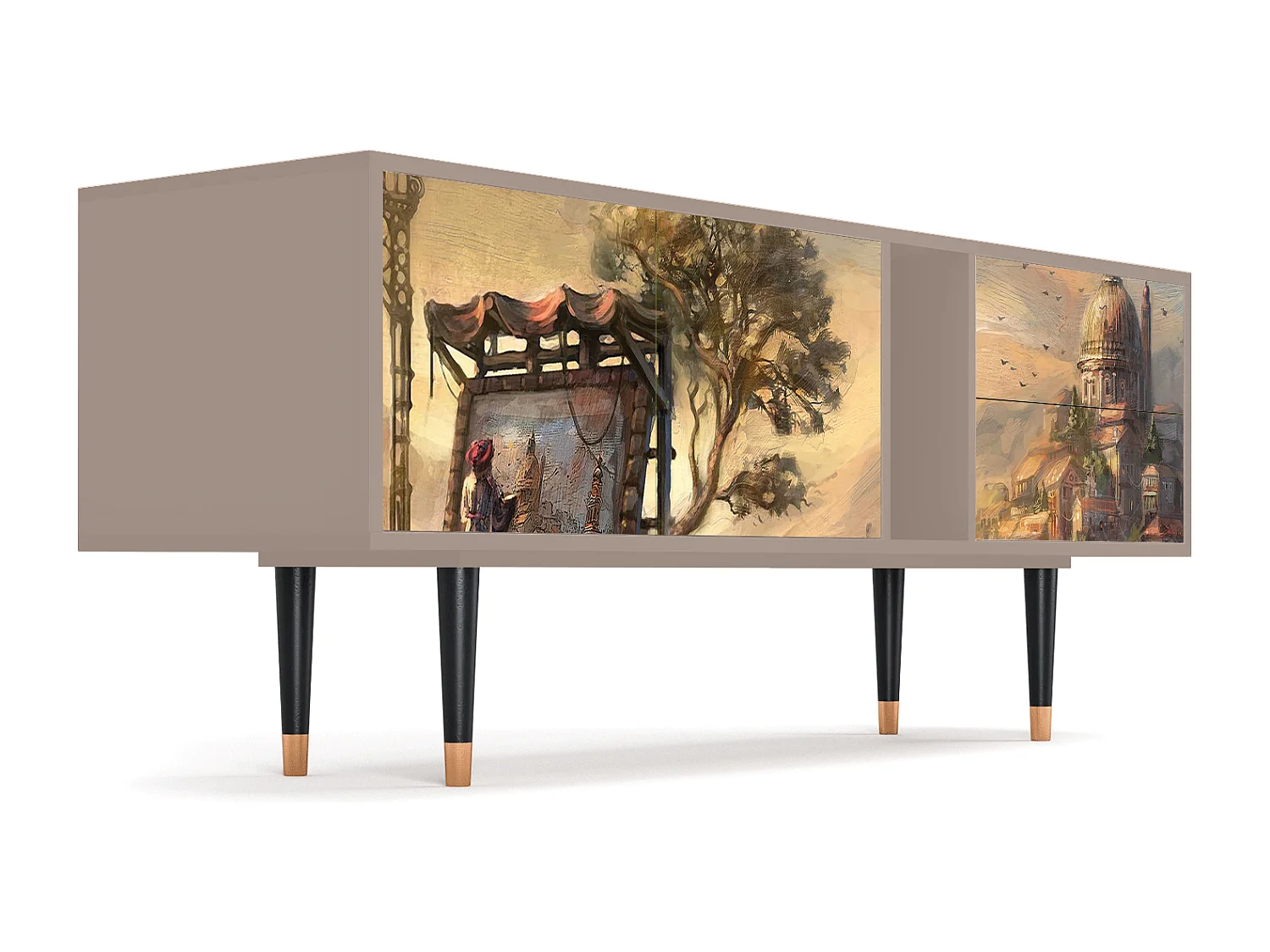 Meuble TV - 170х69х48 cm - T1 - Venice, Latte