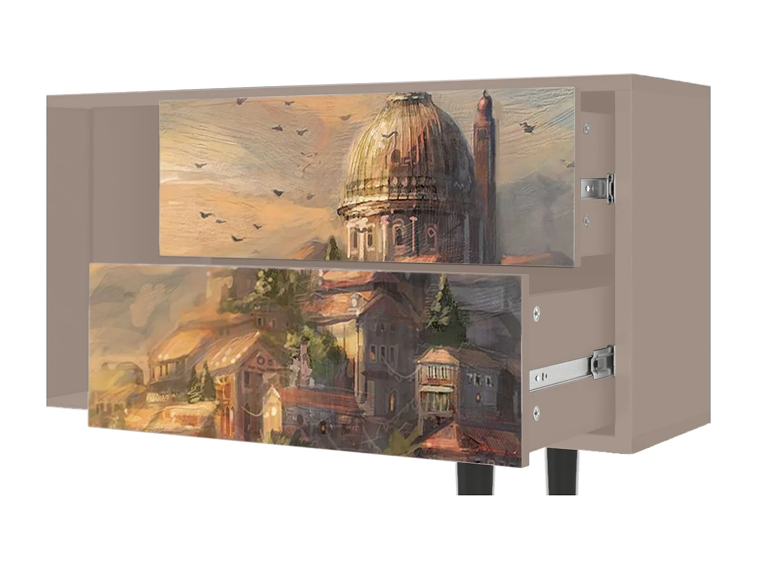 Meuble TV - 170х69х48 cm - T1 - Venice, Latte
