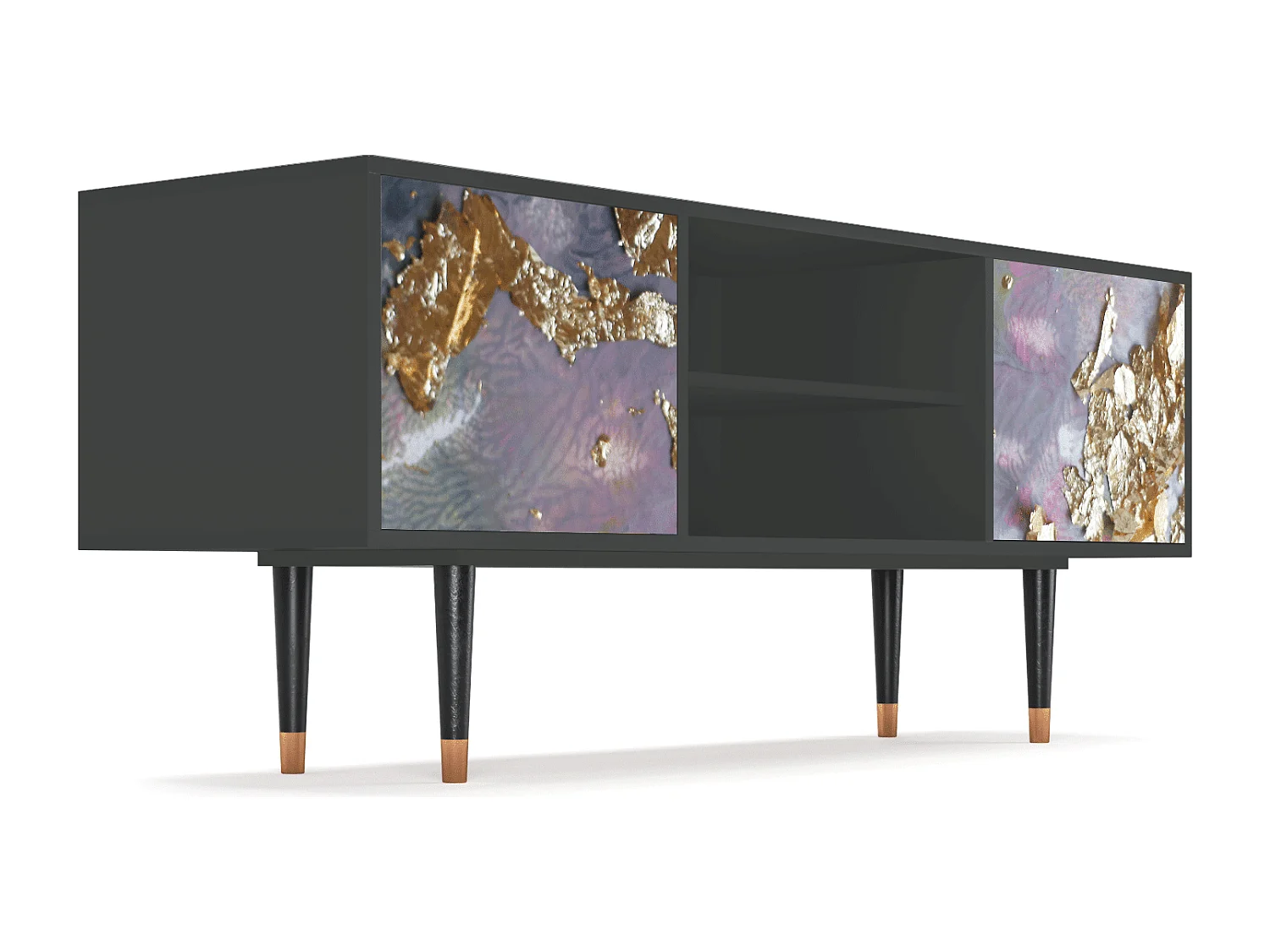 Mobile TV - 170х69х48 cm - T2 - Planet Earth, Antracite