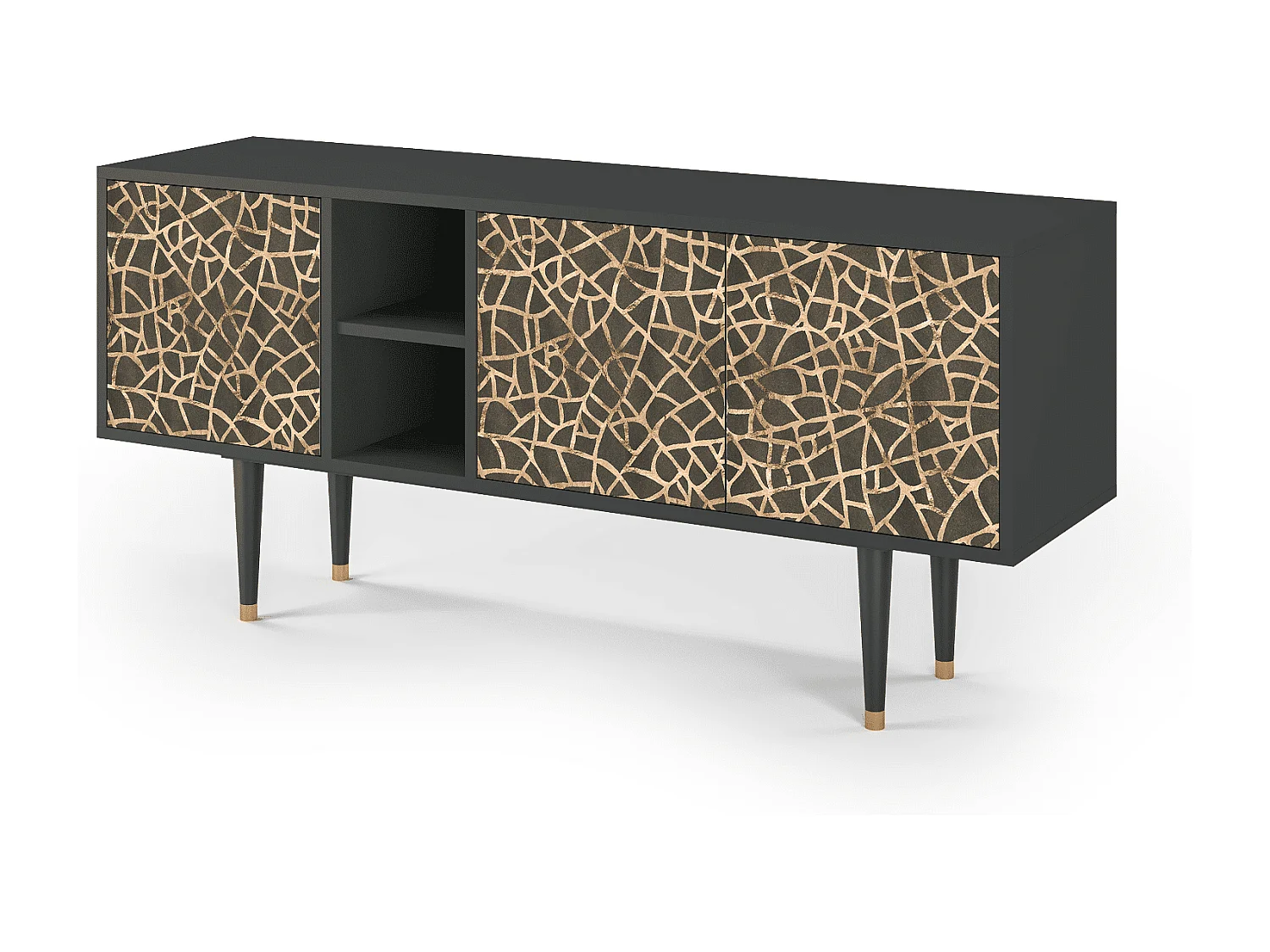 Meuble TV - 150х69х41 cm - T5 - Enlarged Leaf, Anthracite