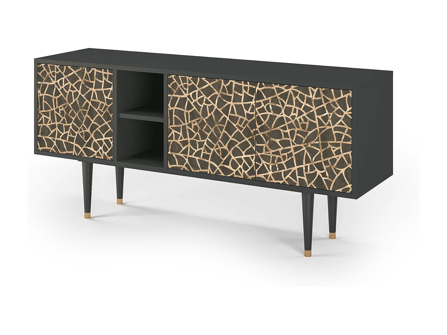 Mueble de TV - 150х69х41 cm - T5 - Enlarged Leaf, Antracita