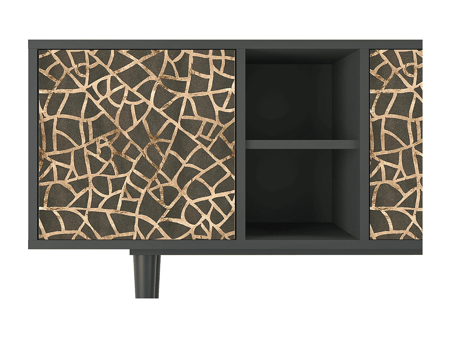 Mueble de TV - 150х69х41 cm - T5 - Enlarged Leaf, Antracita