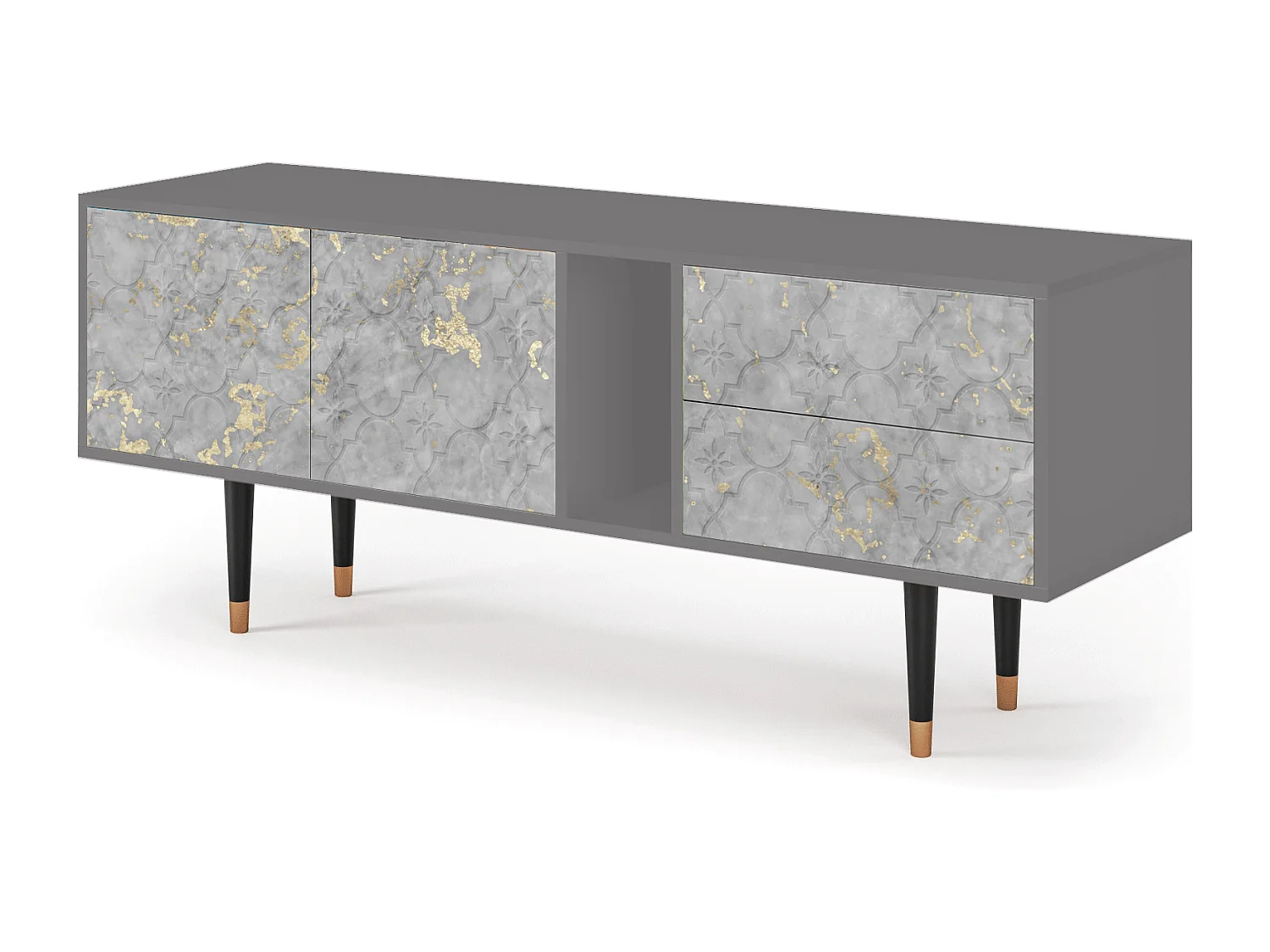 Meuble TV - 170х69х48 cm - T1 - Mariana Trench, Gris