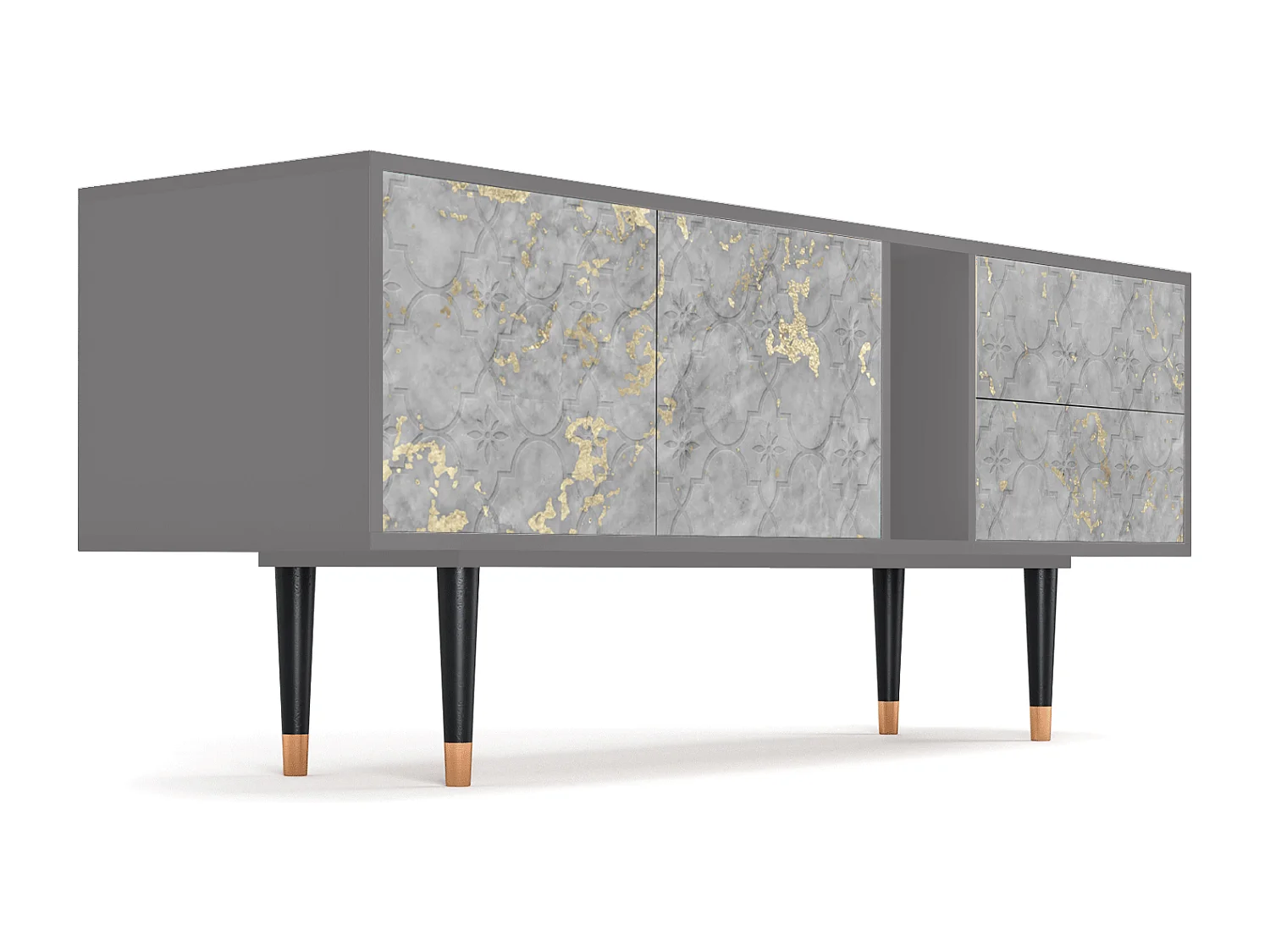 Meuble TV - 170х69х48 cm - T1 - Mariana Trench, Gris