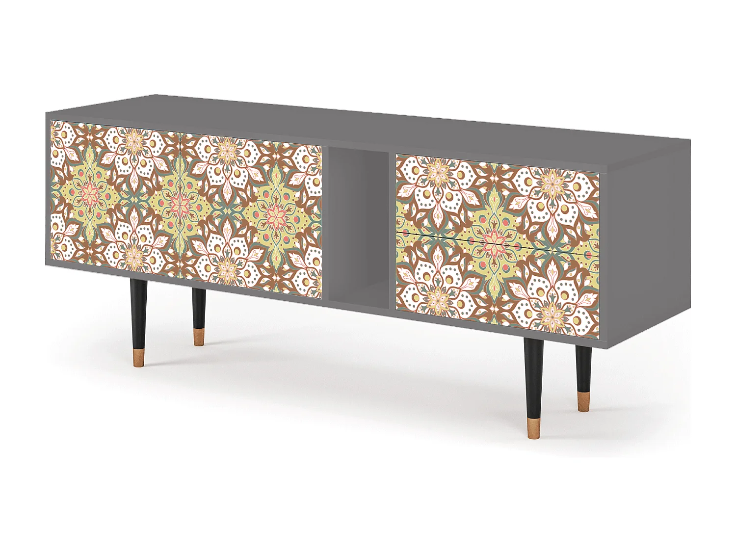 Mobile TV - 170х69х48 cm - T1 - Chinese Tea, Grigio