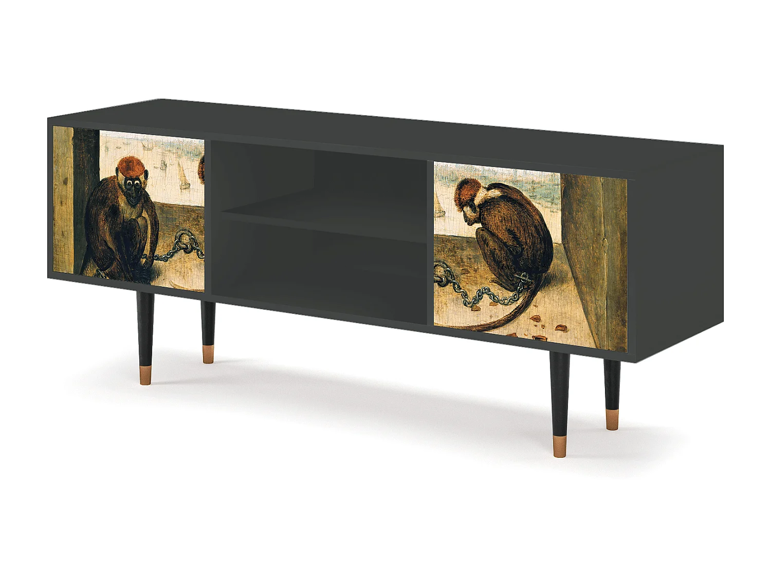 TV-Möbel - 170х69х48 cm - T2 - Two Monkeys, Anthrazit