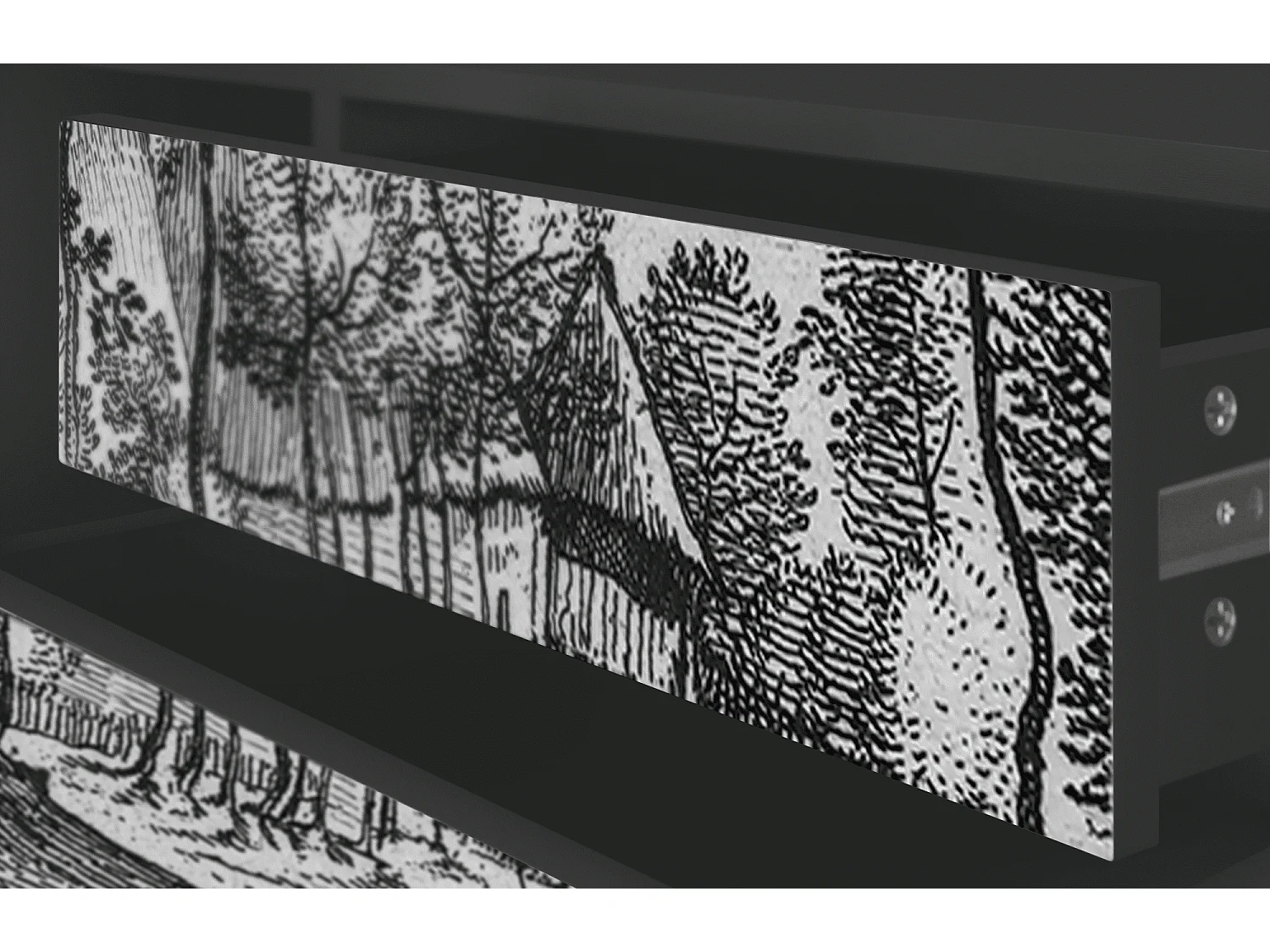 Meuble TV - 170х59х48 cm - T4 - Village Road, Anthracite